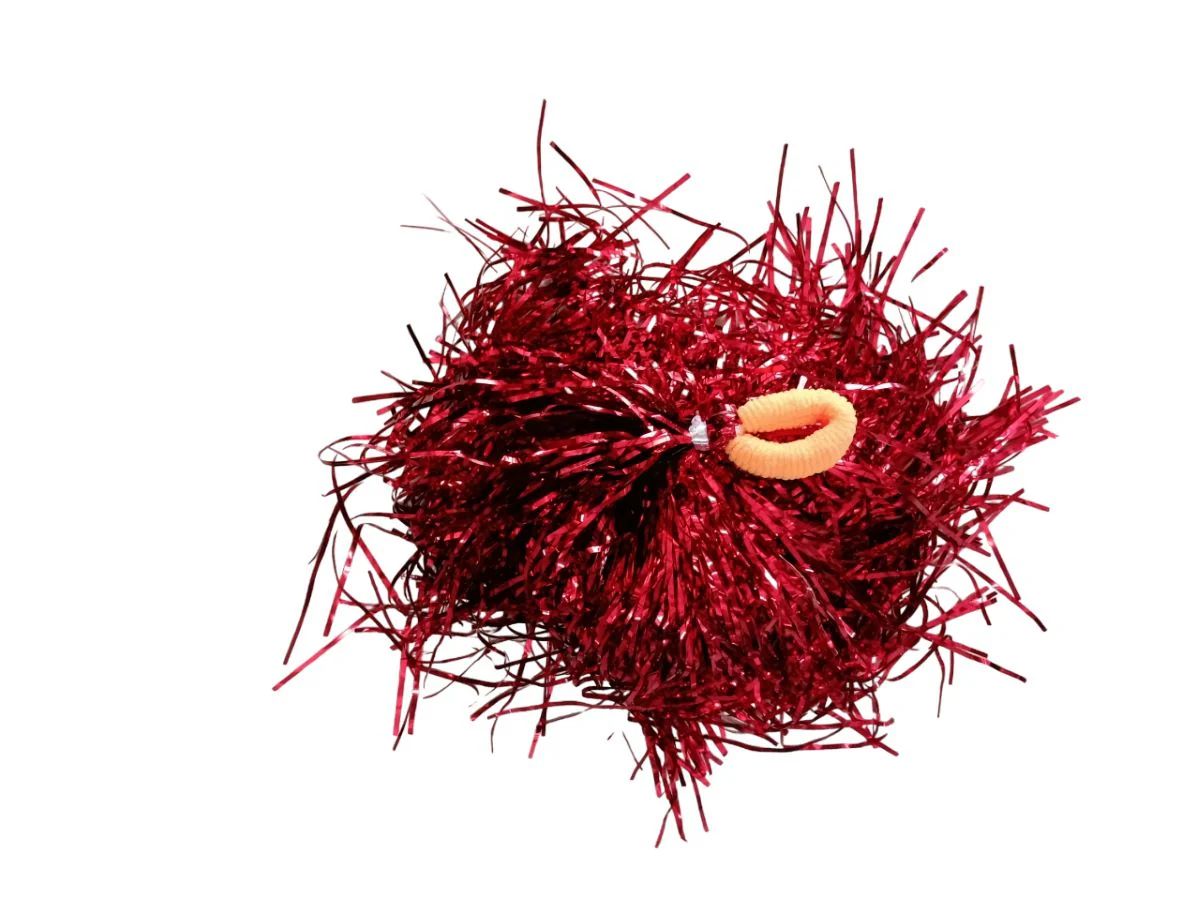 Red Pom Poms Cheerleader Dance Kids & Adults Costume Accessory - Image 3