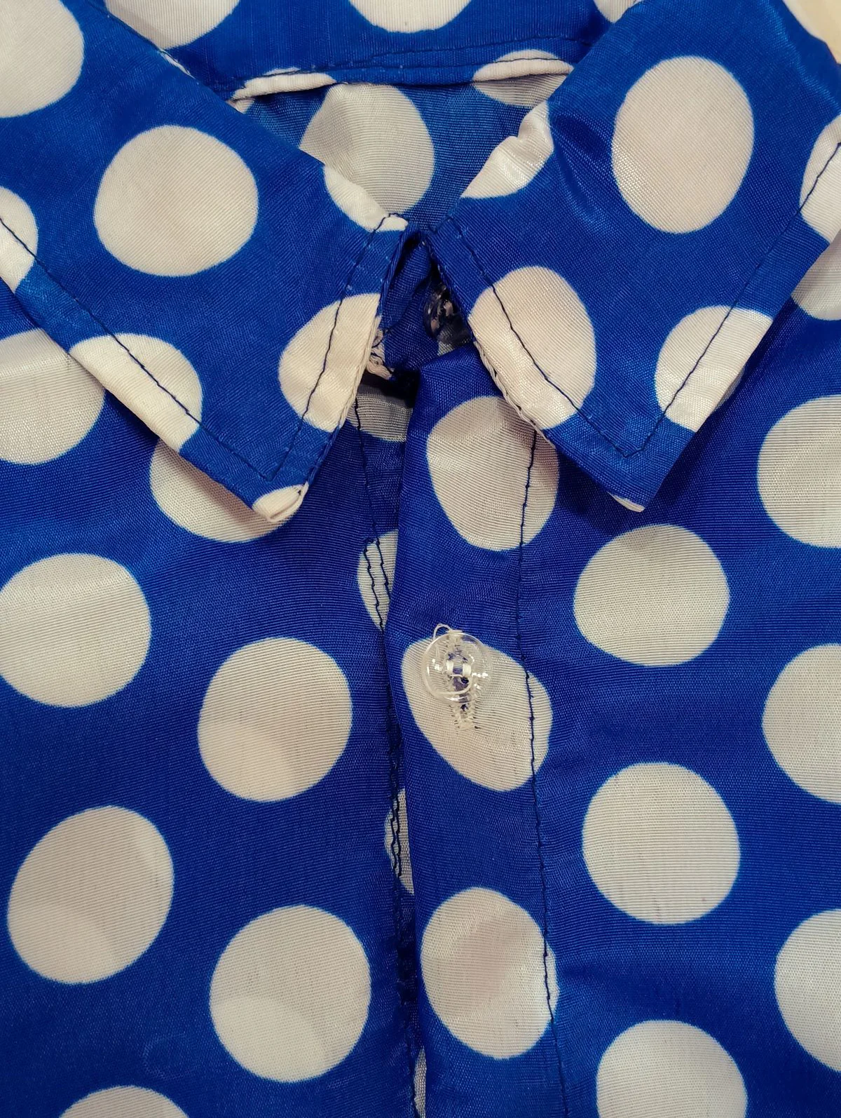 Blue Polka Dots Shirt & Black Pant | Retro Theme Kids Fancy Dress Costume - Image 8