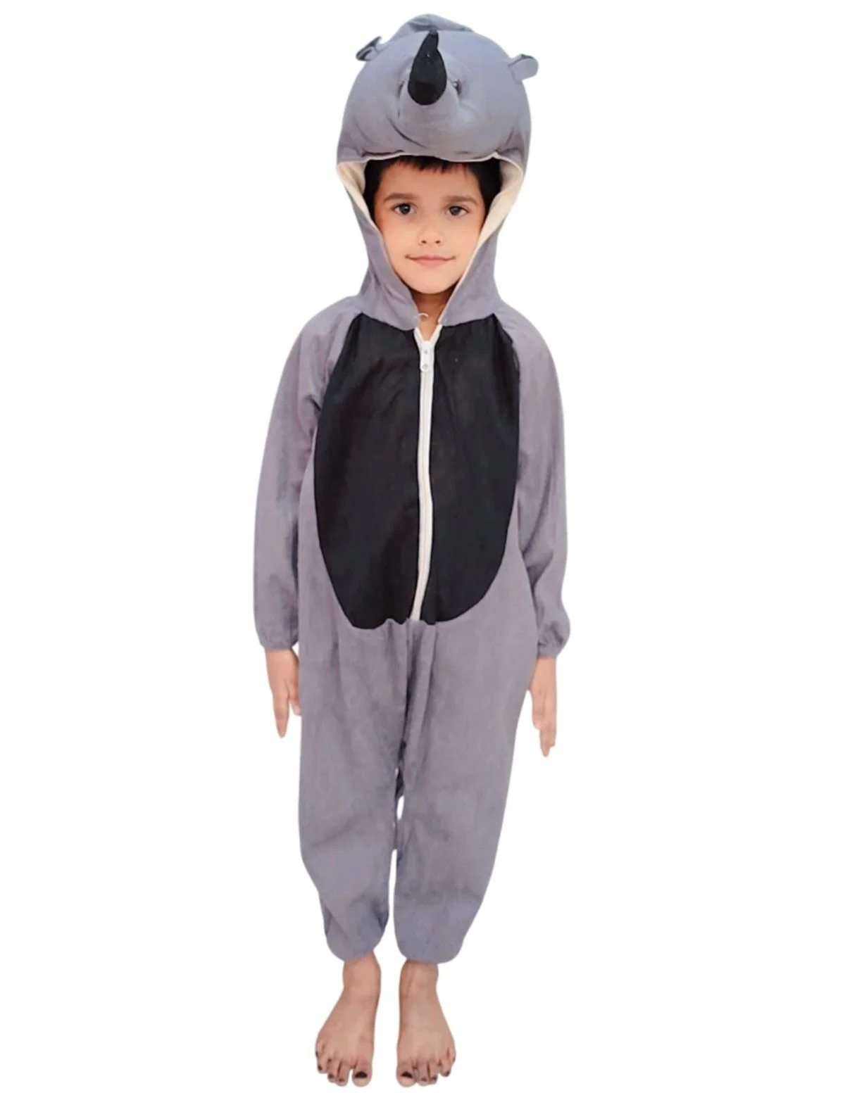 Rhino Wild Forest Animal Kids Fancy Dress Costume - Image 3