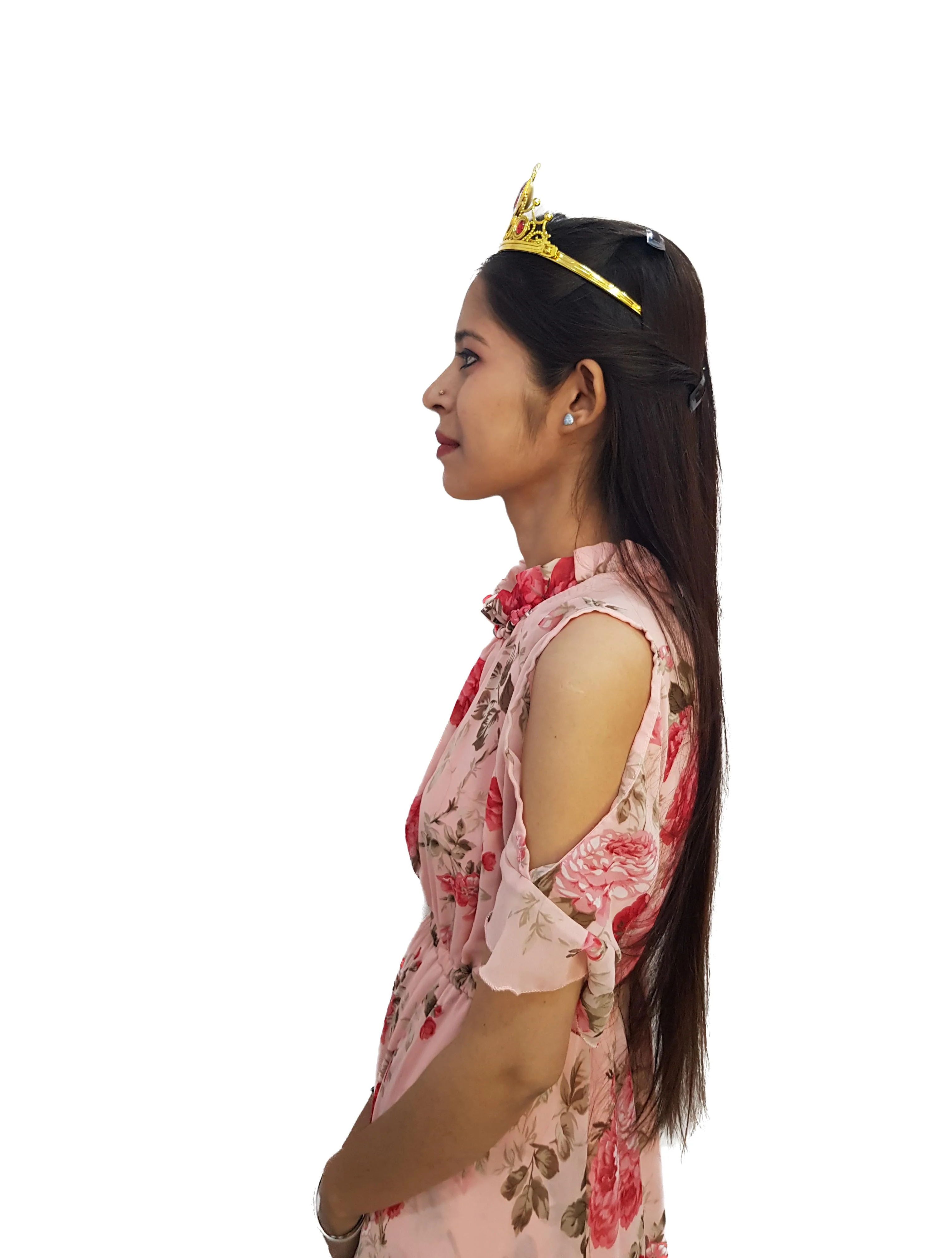 Royal Golden Princess Tiara Crown HeadBand Fancy Dress Costume Accessory for Girls - Image 10