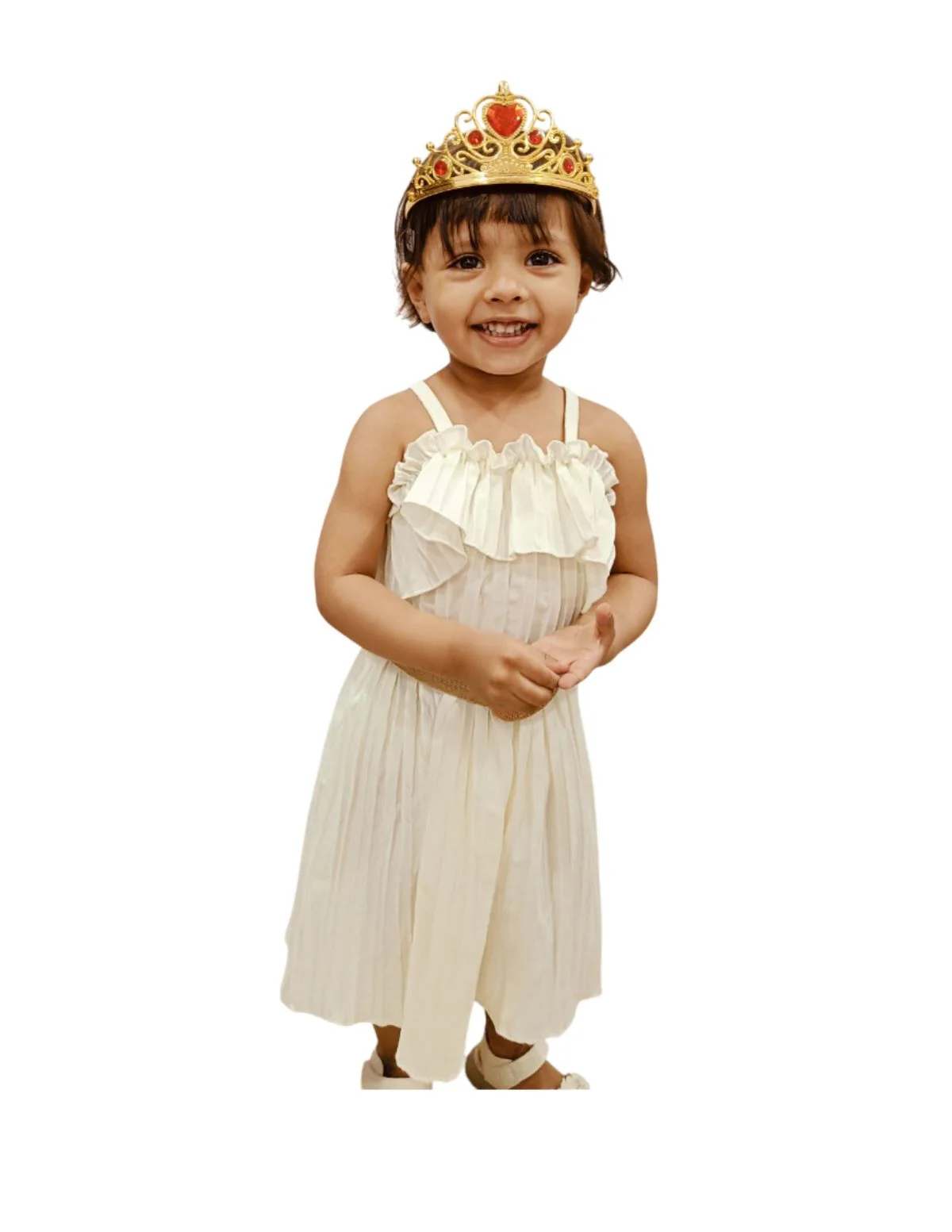 Royal Golden Princess Tiara Crown HeadBand Fancy Dress Costume Accessory for Girls - Image 3