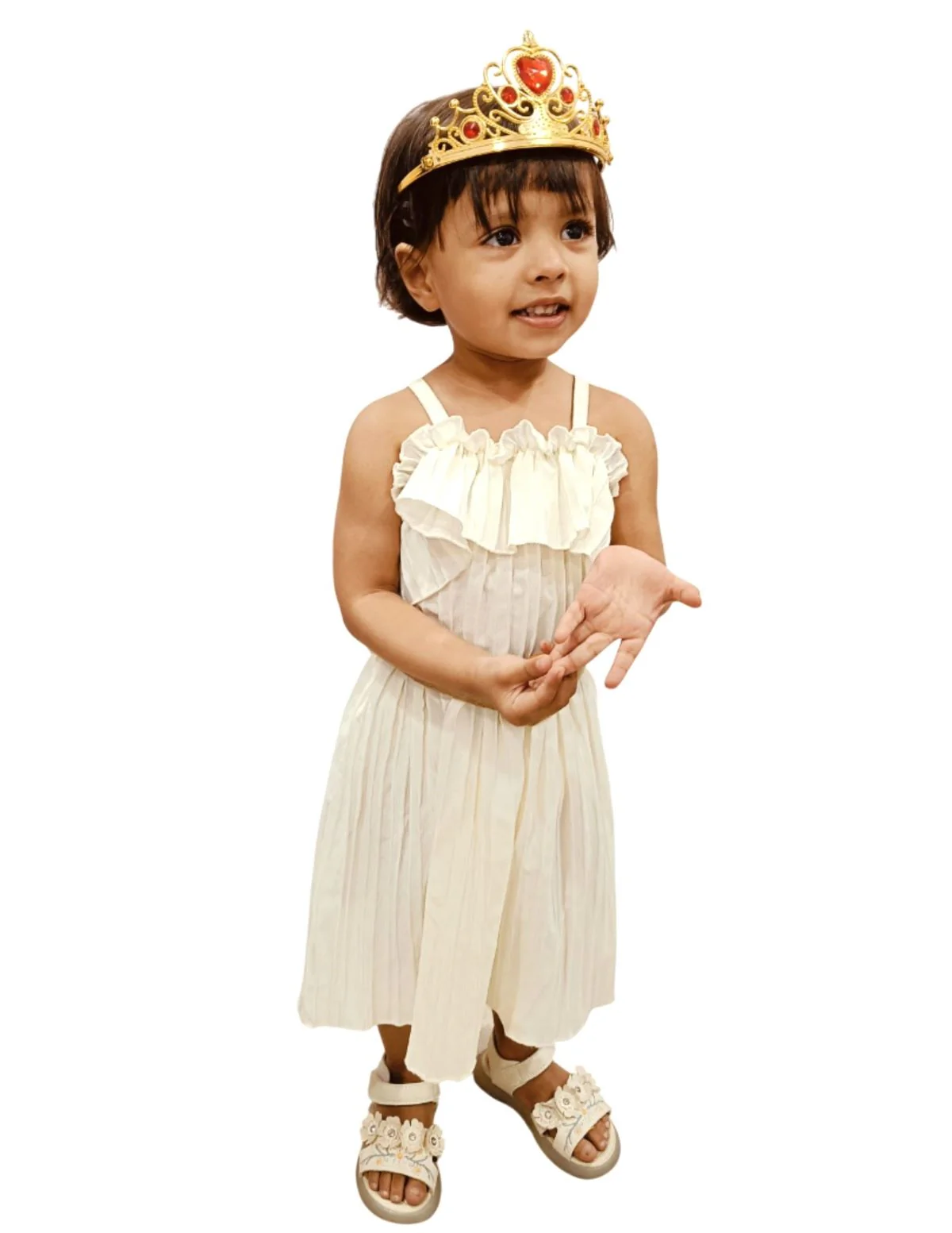 Royal Golden Princess Tiara Crown HeadBand Fancy Dress Costume Accessory for Girls - Image 4