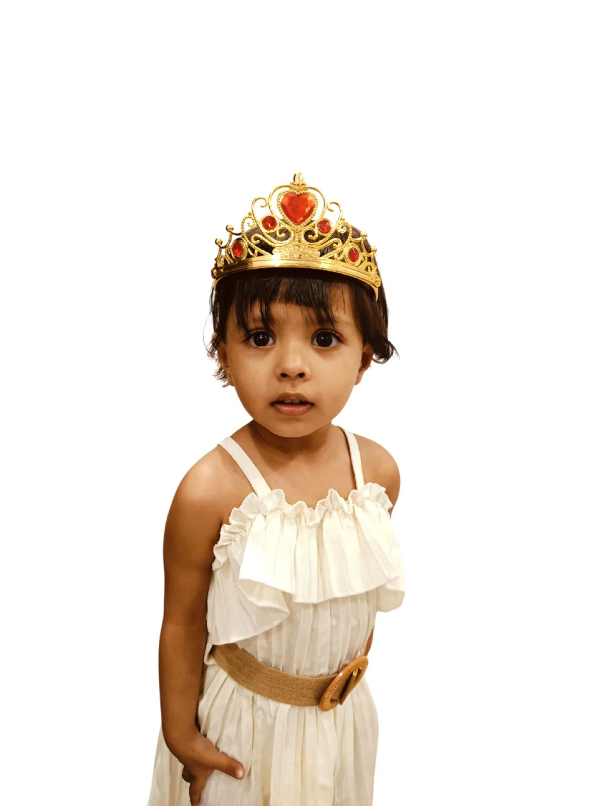 Royal Golden Princess Tiara Crown HeadBand Fancy Dress Costume Accessory for Girls - Image 6
