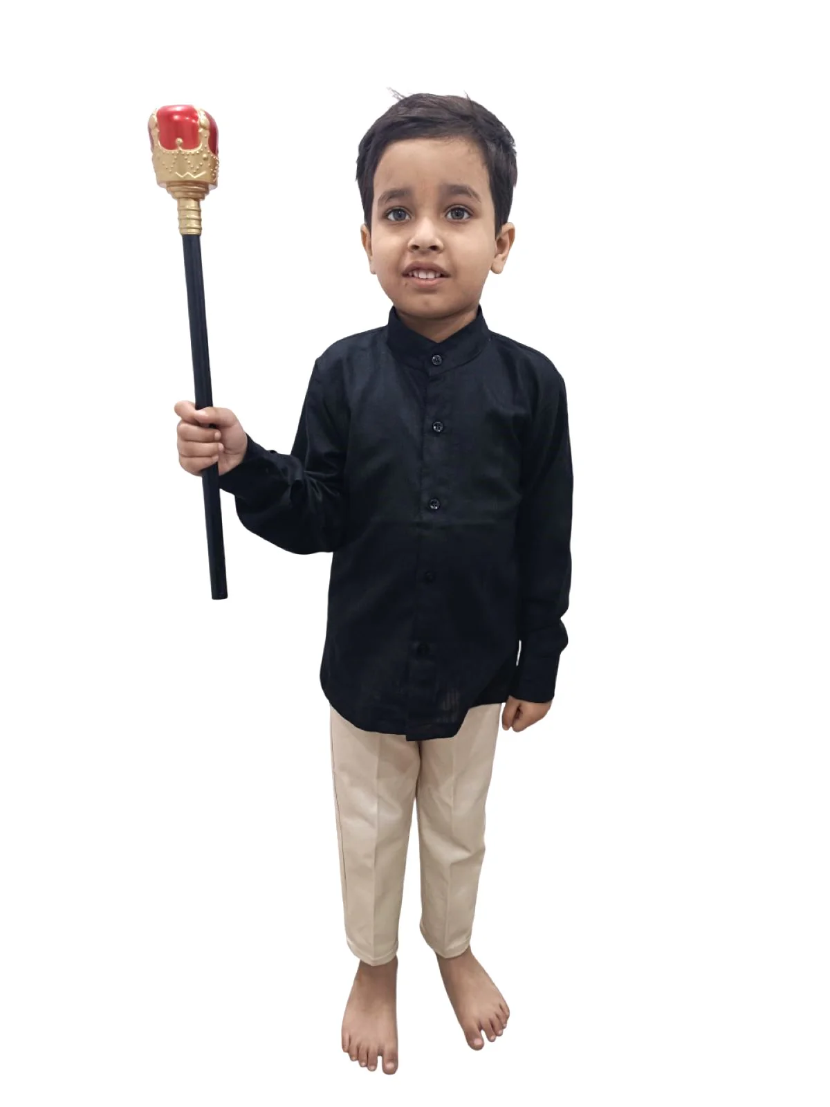 Royal Medieval King Queen Scepter Wand Fancy Dress Costume Accessories | Halloween Theme | 18 Inches - Image 2