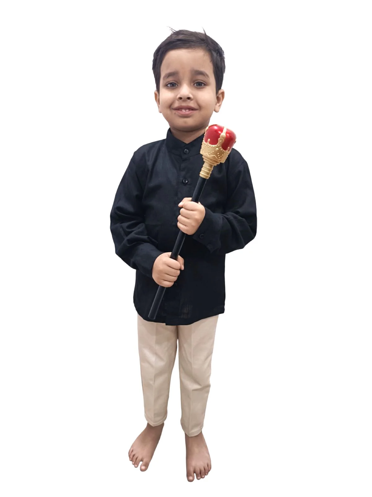 Royal Medieval King Queen Scepter Wand Fancy Dress Costume Accessories | Halloween Theme | 18 Inches - Image 3
