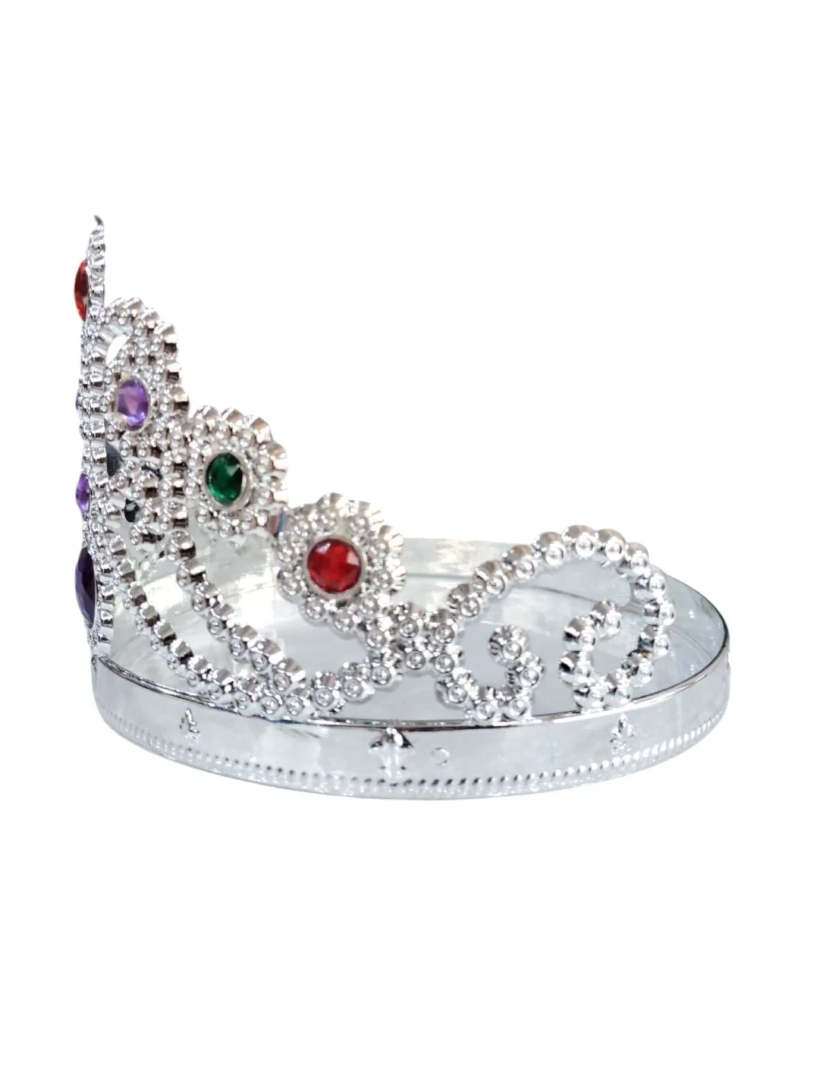 Royal Silver Princess Tiara Crown HeadBand Fancy Dress Costume Accessory for Girls - Image 2