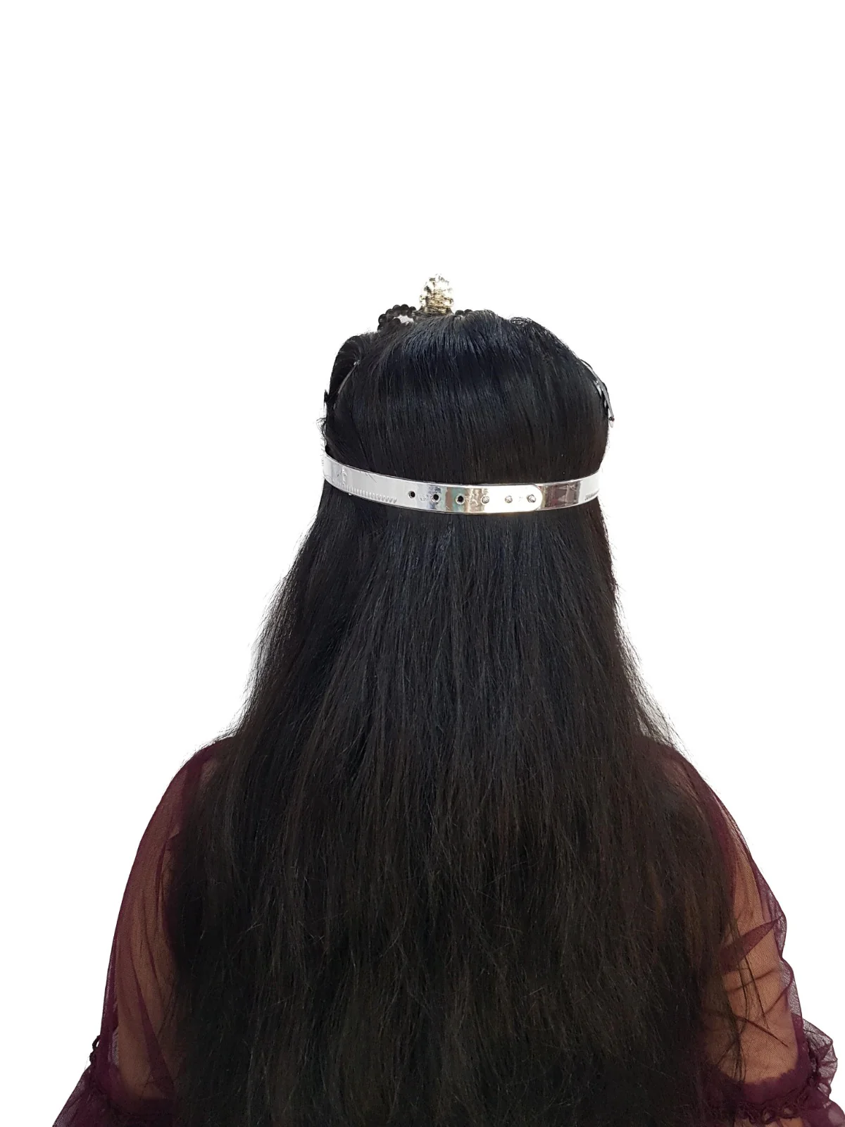 Royal Silver Princess Tiara Crown HeadBand Fancy Dress Costume Accessory for Girls - Image 7