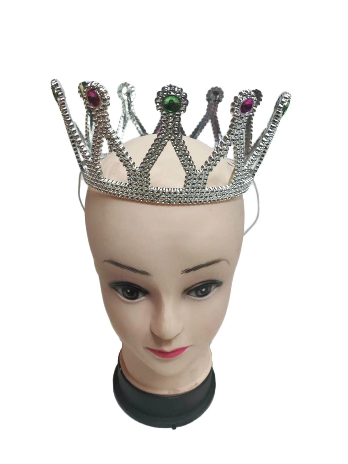 Royal Silver Queen Tiara Crown HeadBand Fancy Dress Costume Accessory for Girls - Image 5