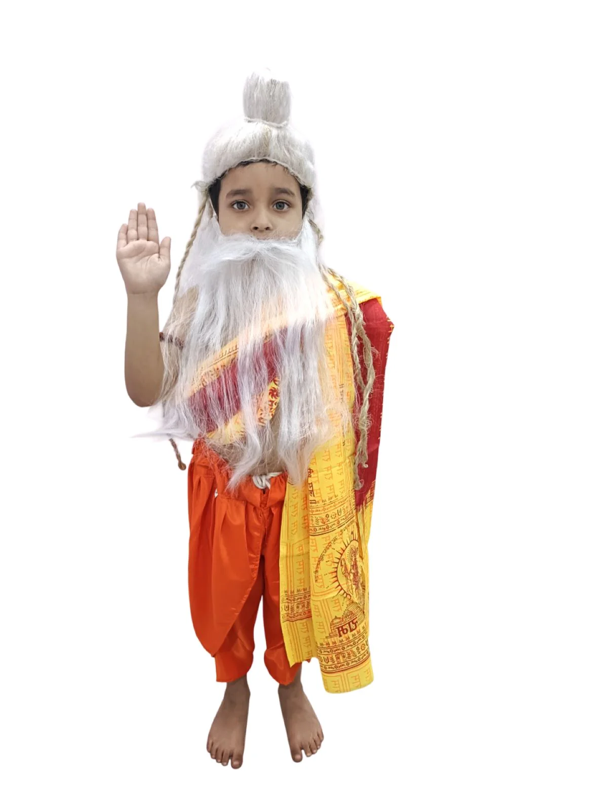 Guru Vishwamitra | Guru Valmiki Fancy Dress Costume for Kids Ramayan | Ramayan Ramleela Mythological Rishi Muni Costume | Ramleela Costume for Kids