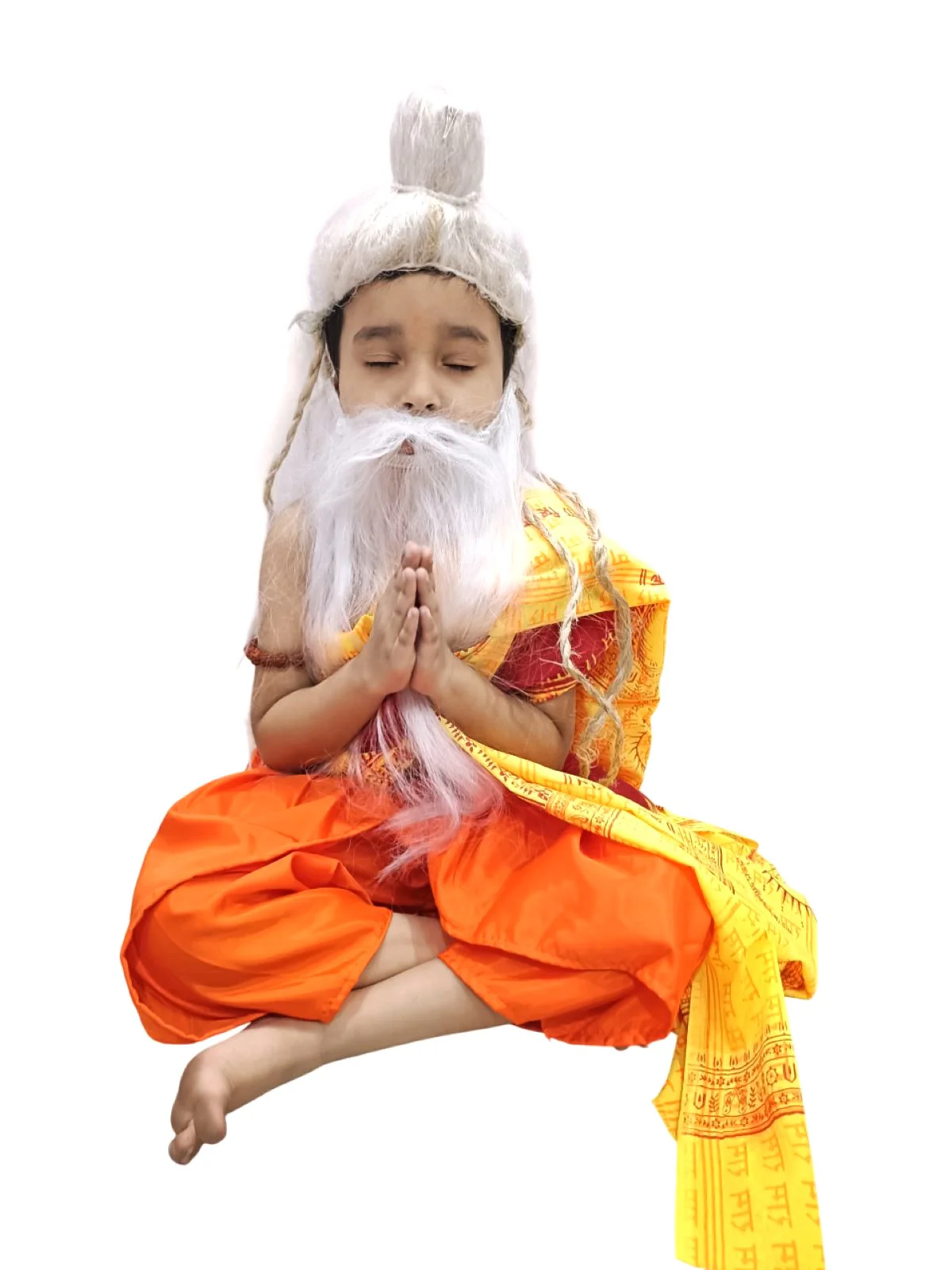 Guru Vishwamitra | Guru Valmiki Fancy Dress Costume for Kids Ramayan | Ramayan Ramleela Mythological Rishi Muni Costume | Ramleela Costume for Kids - Image 6