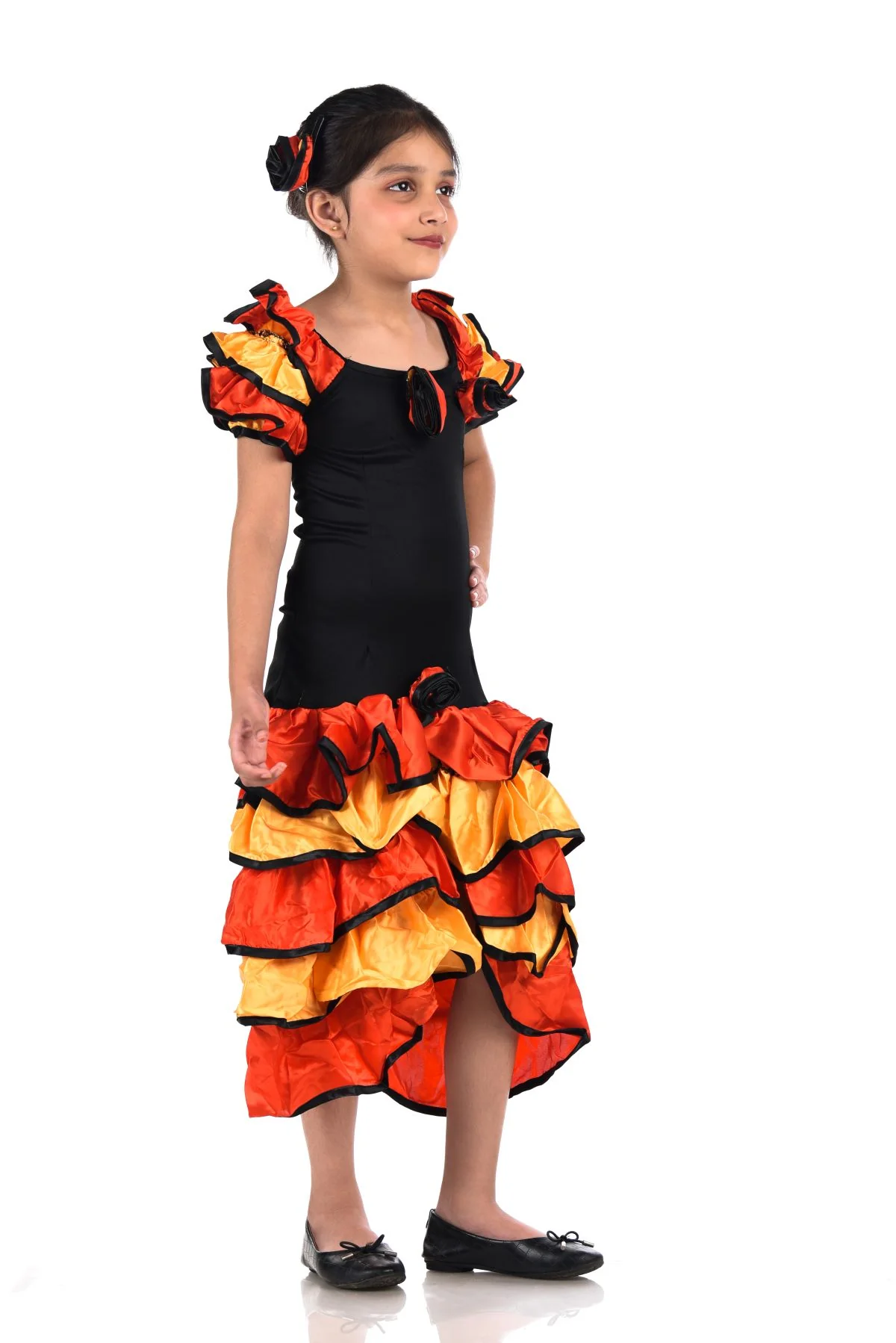 Salsa Rumba Western Dance Party Fancy Dress Costume for Girls - Image 2