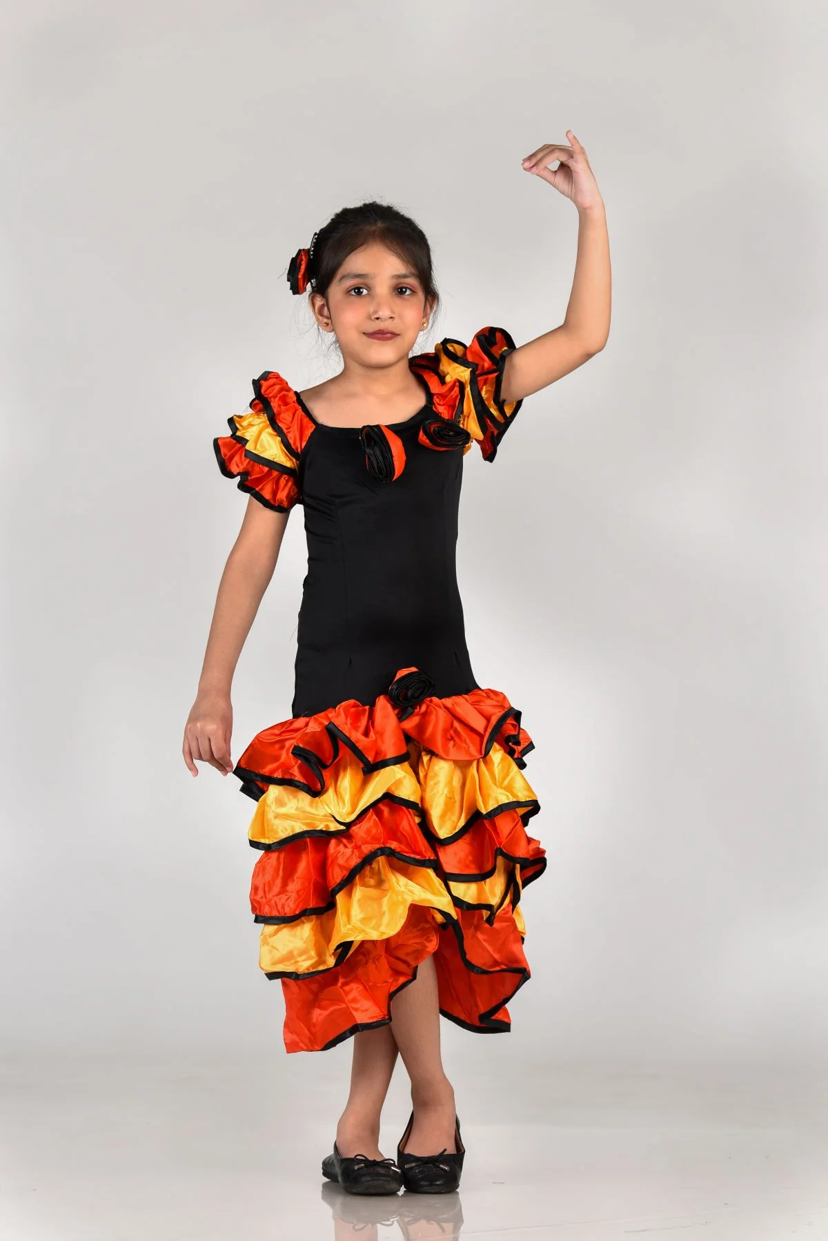 Salsa Rumba Western Dance Party Fancy Dress Costume for Girls - Image 6