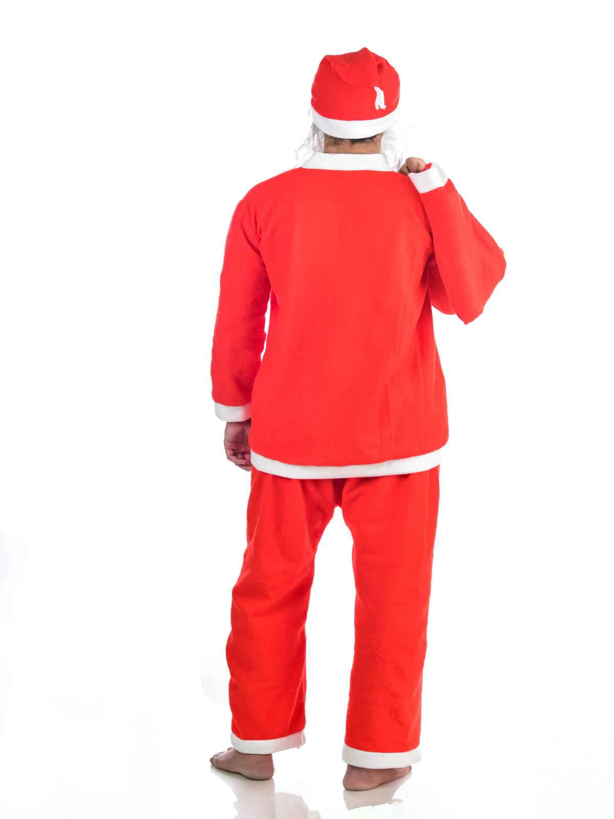 Santa Claus With Beard Complete Set Christmas Kids & Adults Fancy Dress Costume - Premium - Image 15