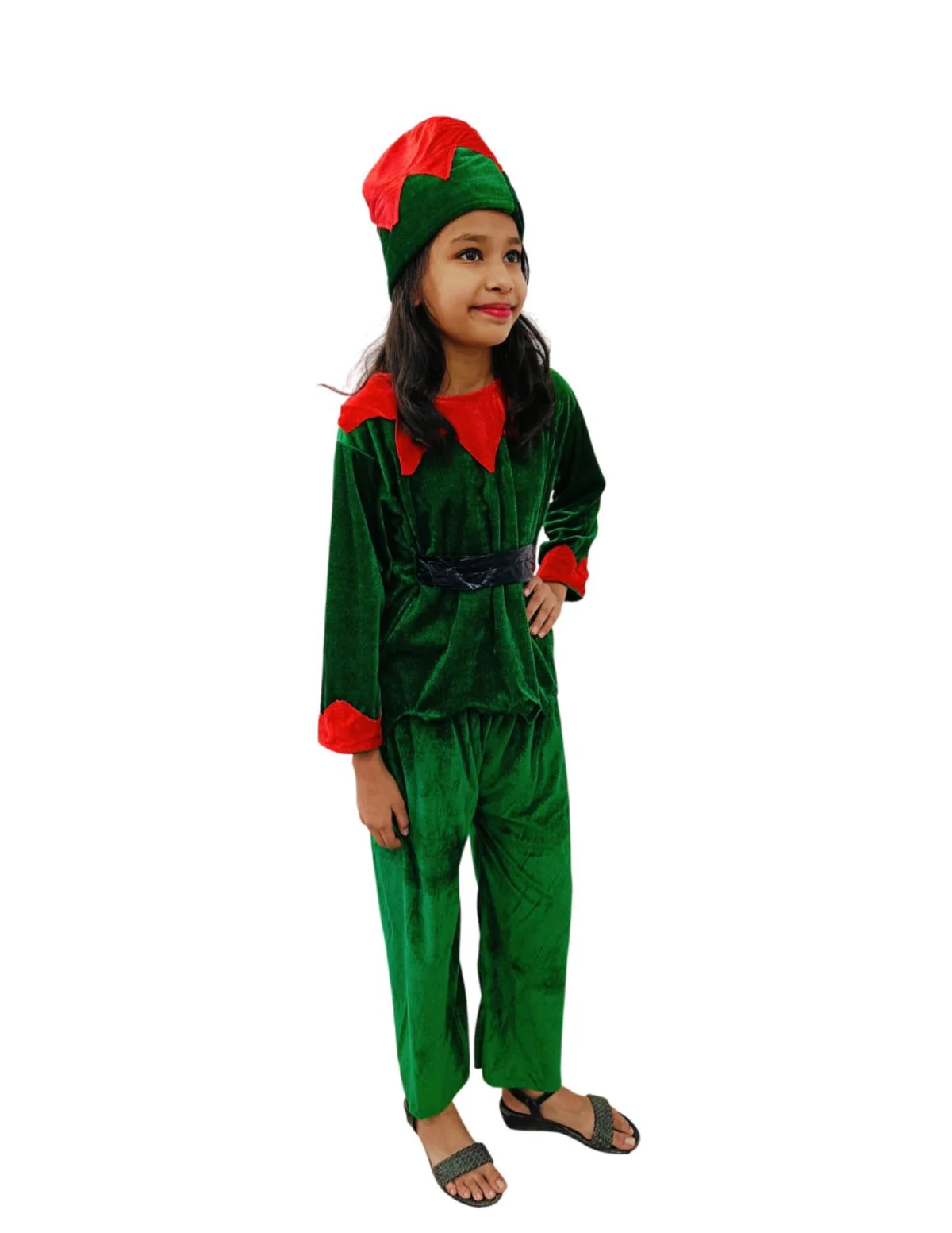 Santa's Elf Christmas Movie Character Kids Fancy Dress Costume - Image 4