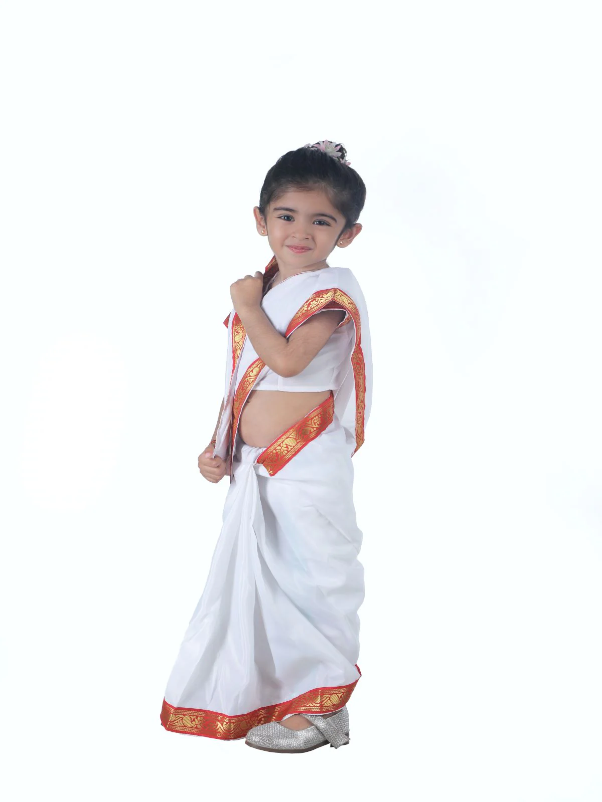Sarojini Naidu Leader Saree GIrls & Women Fancy Dress Costume - Image 5