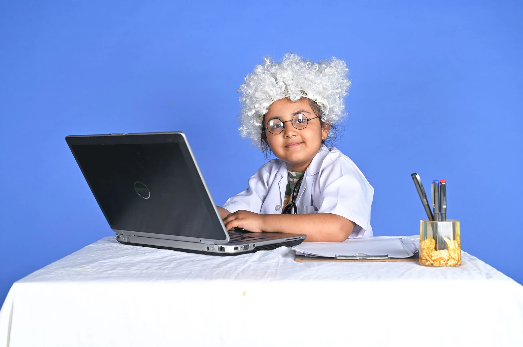 Scientist Einstein Noble Prize Winner Kids Fancy Dress Costume - Image 6