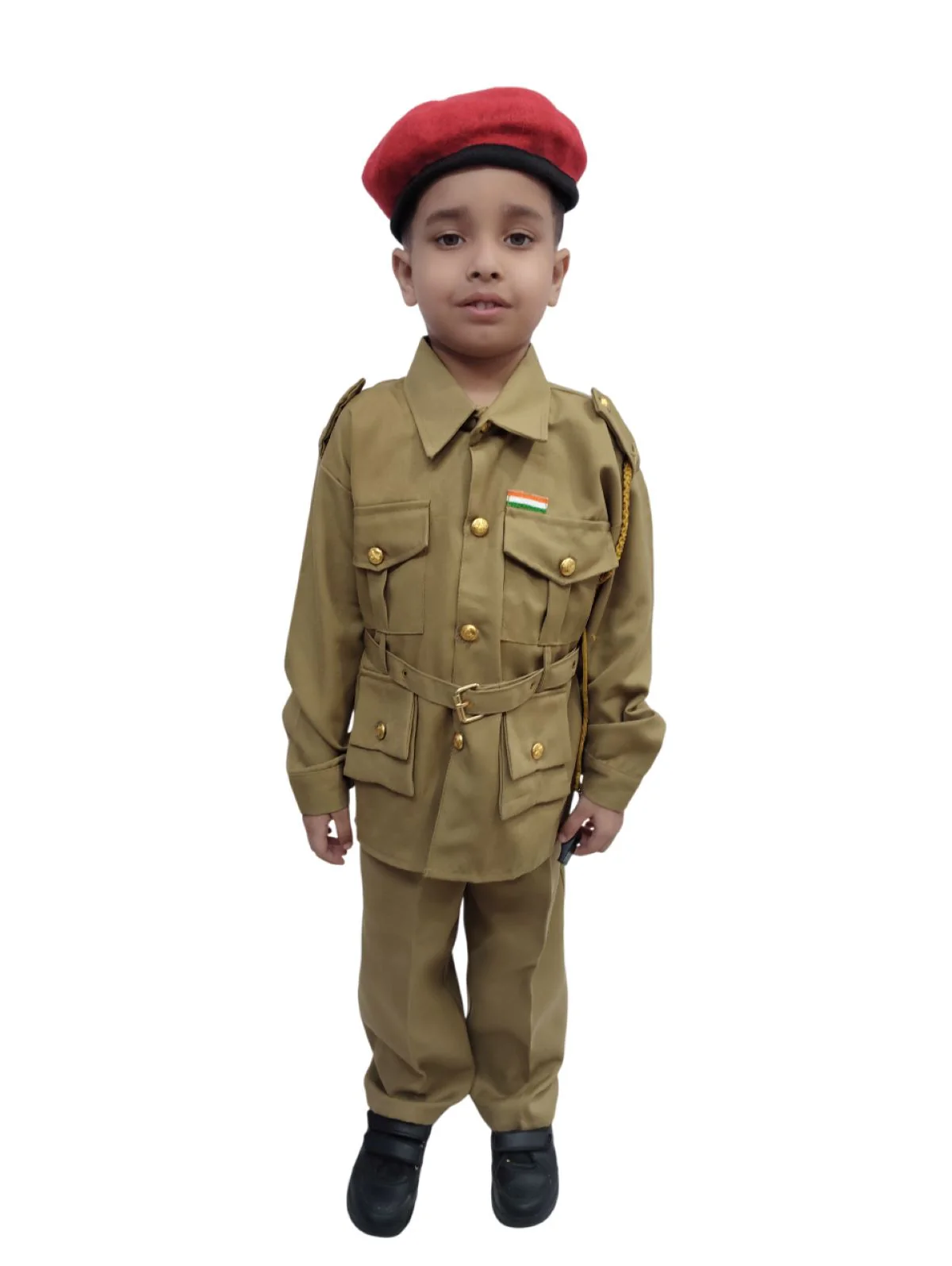 Security Guard Foreign Police Khaki Kids & Adult Fancy Dress Costume