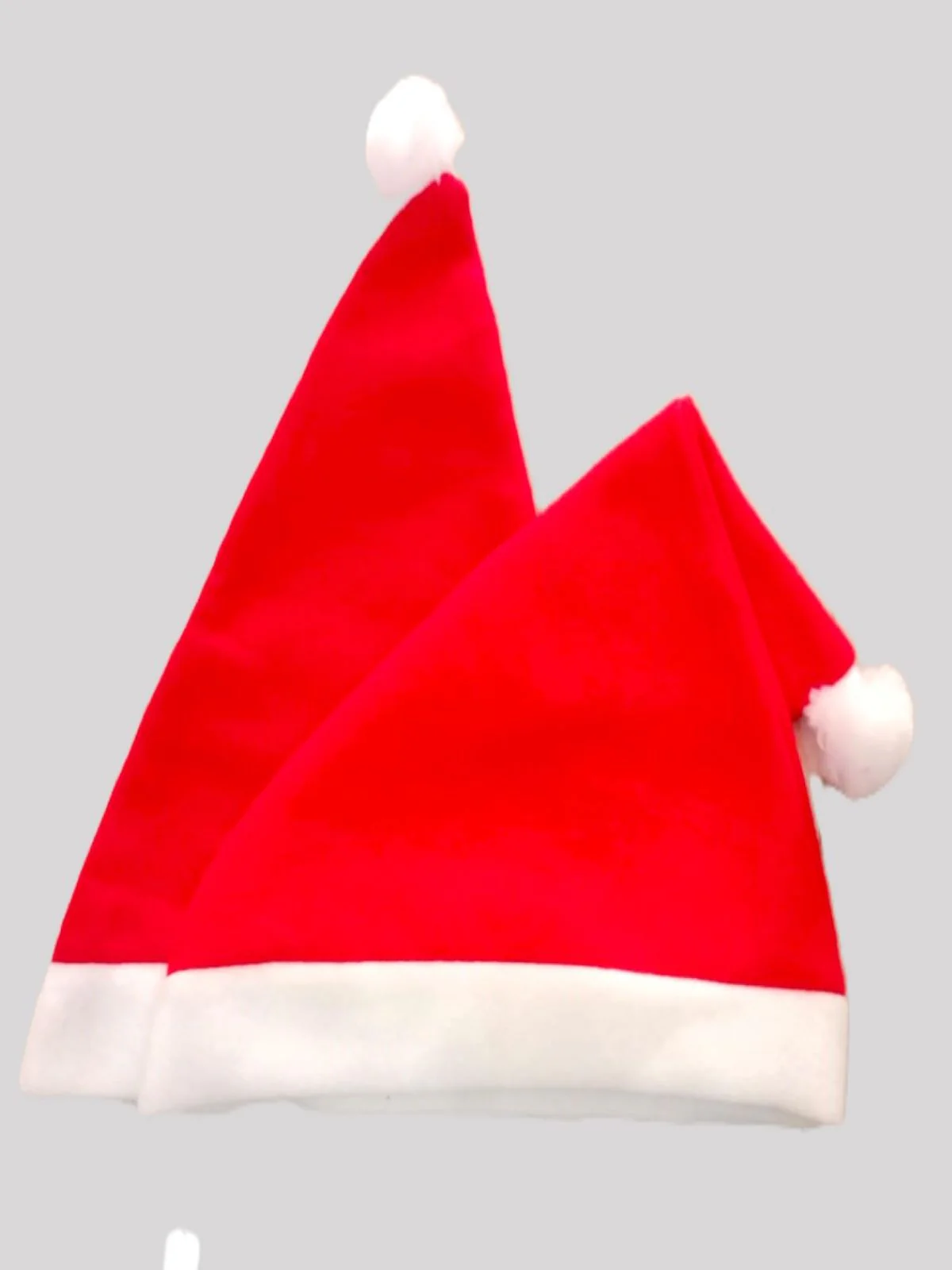 Christmas Set of 2 Santa Caps Combo Adults Fancy Dress Accessory - Adults Size - Image 4