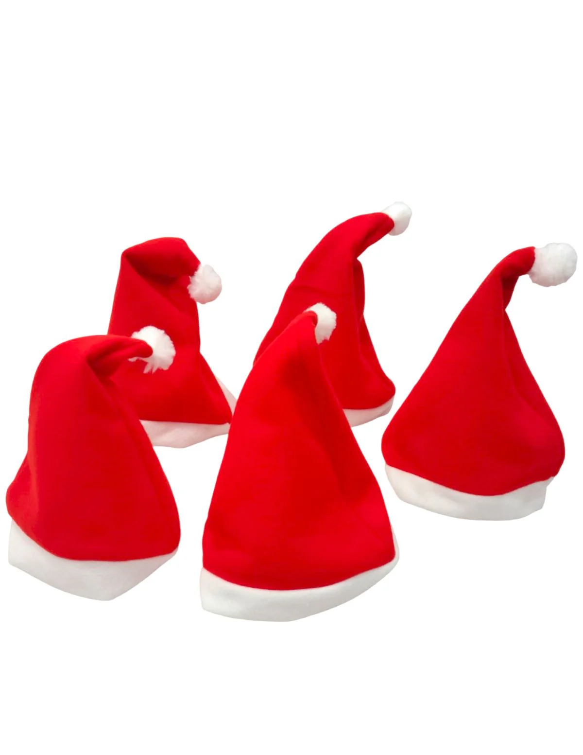 Christmas Set of 5 Santa Caps Combo Adults & Kids Fancy Dress Accessory - Image 5