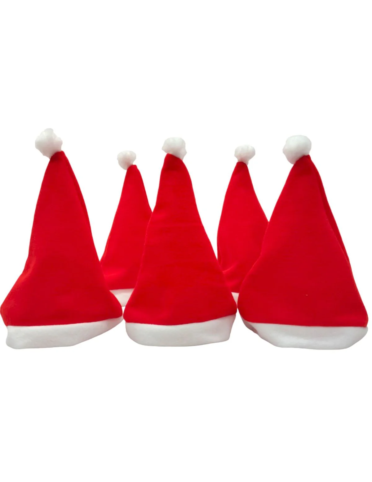 Christmas Set of 5 Santa Caps Combo Adults & Kids Fancy Dress Accessory - Image 6