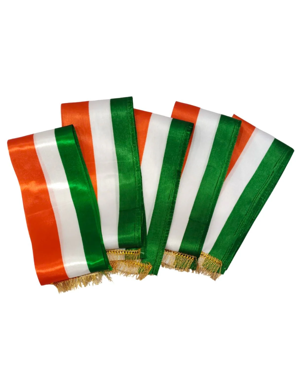Set of 5 Tricolor Stole Tiranga Independence Day Kids & Adults Costume Accessory - Image 6