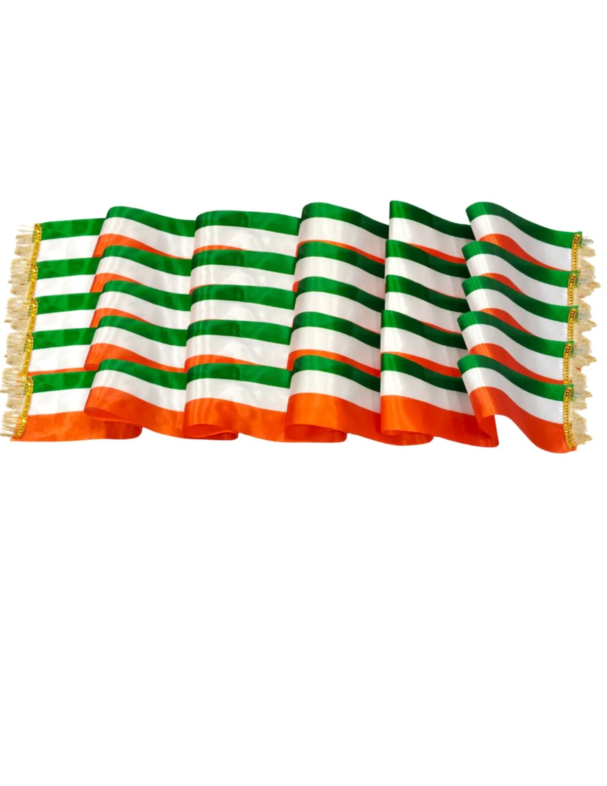 Set of 5 Tricolor Stole Tiranga Independence Day Kids & Adults Costume Accessory - Image 9