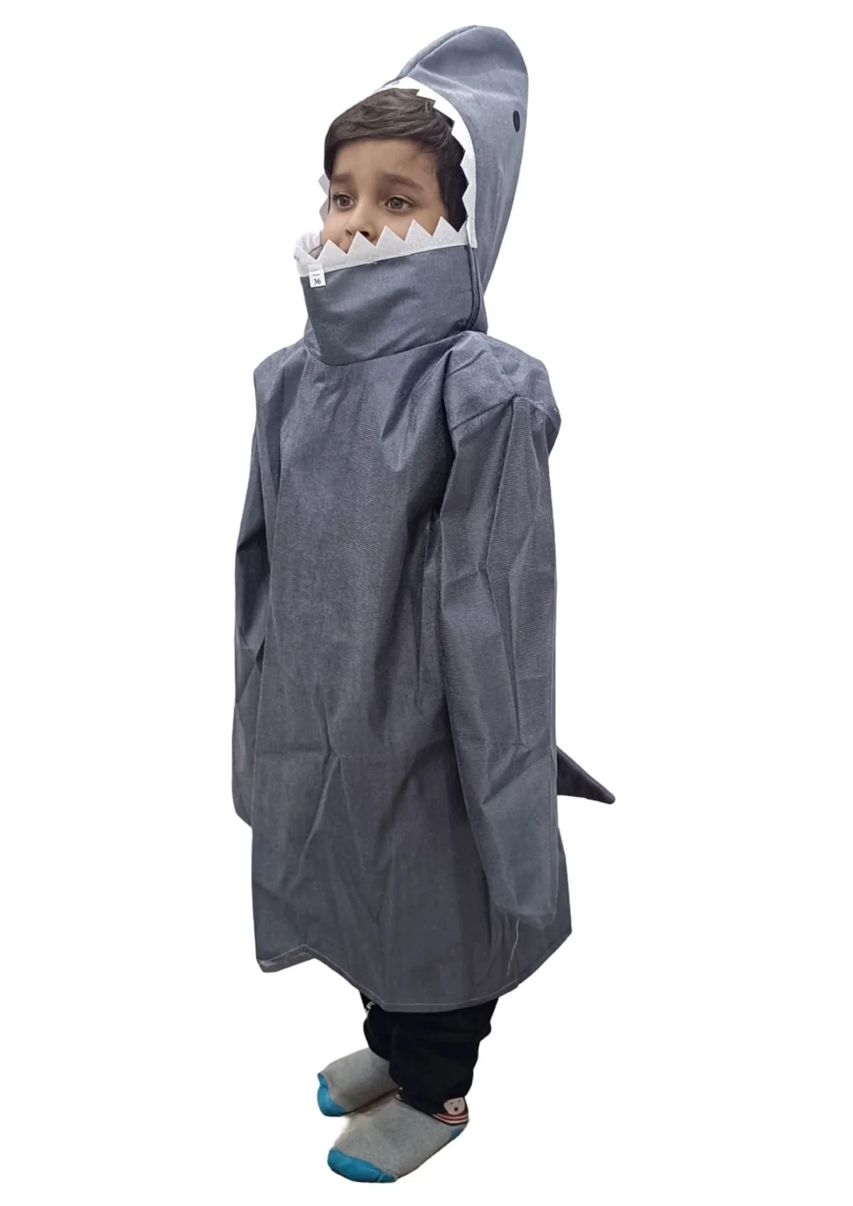Shark Fish Aquatic Animal Kids Fancy Dress Costume - Image 4