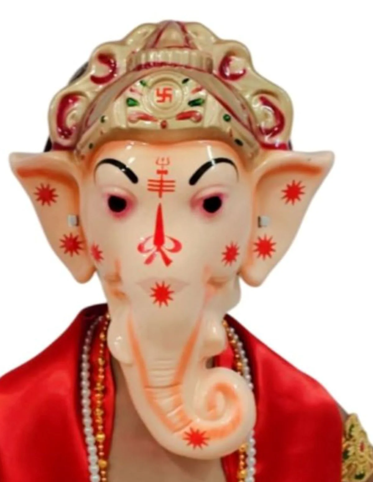 Shri Ganesha Hindu God Face Mask Kids & Adults Fancy Dress Costume Accessory - Image 2