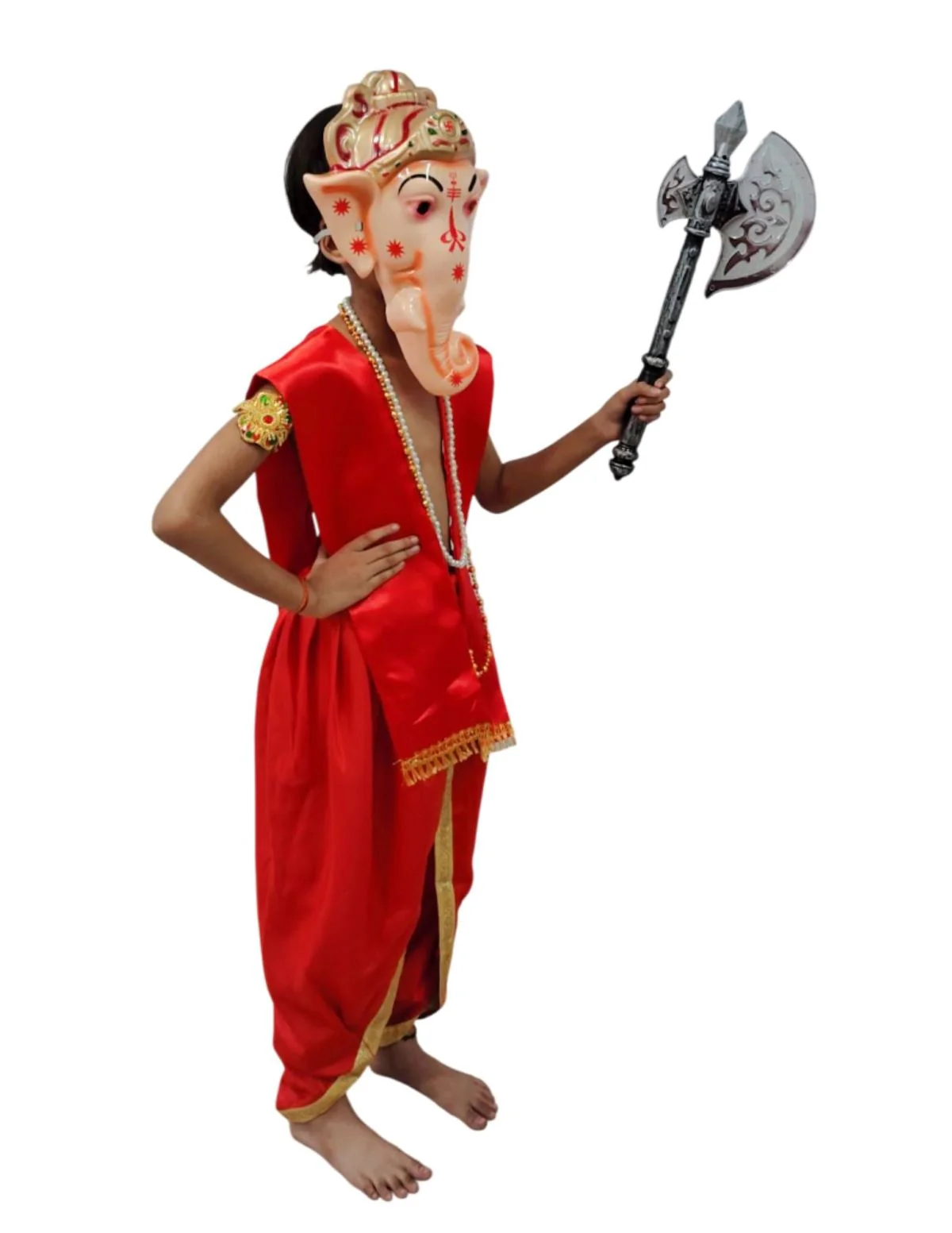 Shri Ganesha Hindu God Kids & Adults Fancy Dress Costume - Premium - Image 4