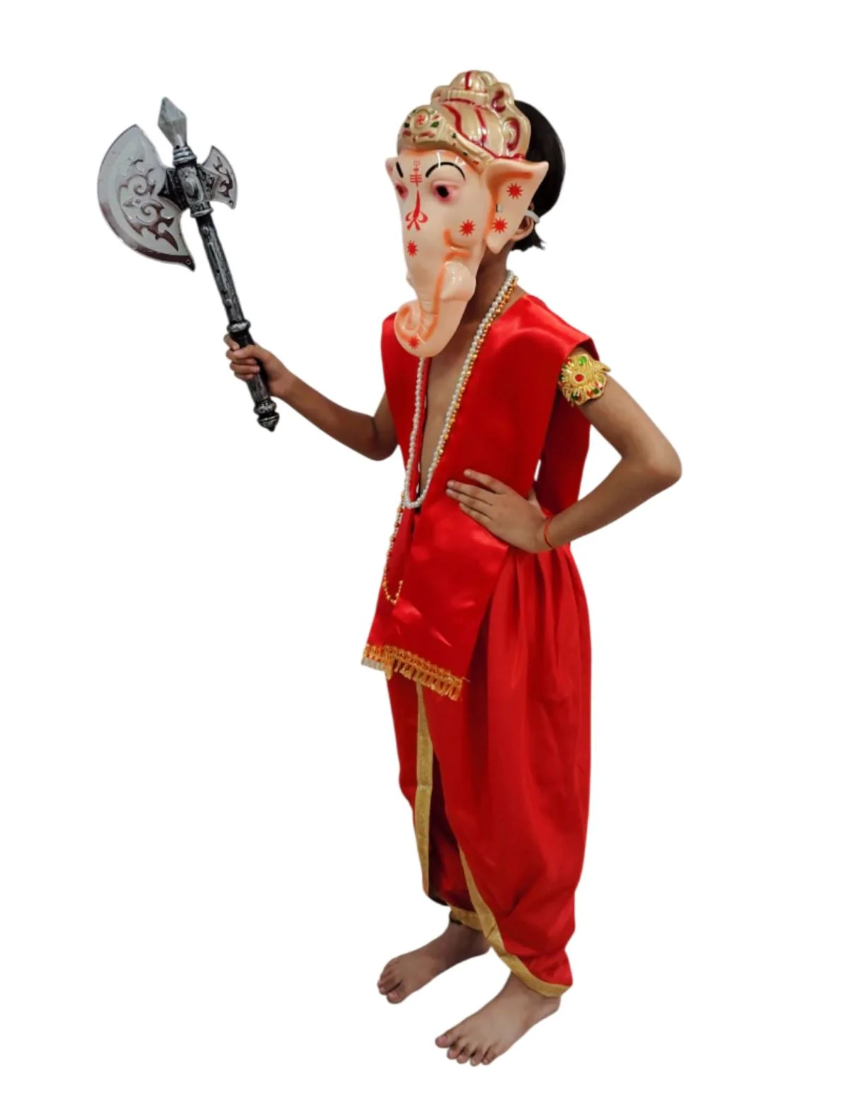 Shri Ganesha Hindu God Kids & Adults Fancy Dress Costume - Premium - Image 5