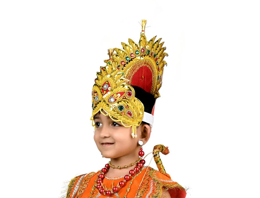 Shri Ram Hindu God Crown Mukut Kids & Adults Fancy Dress Costume Accessories - Image 4