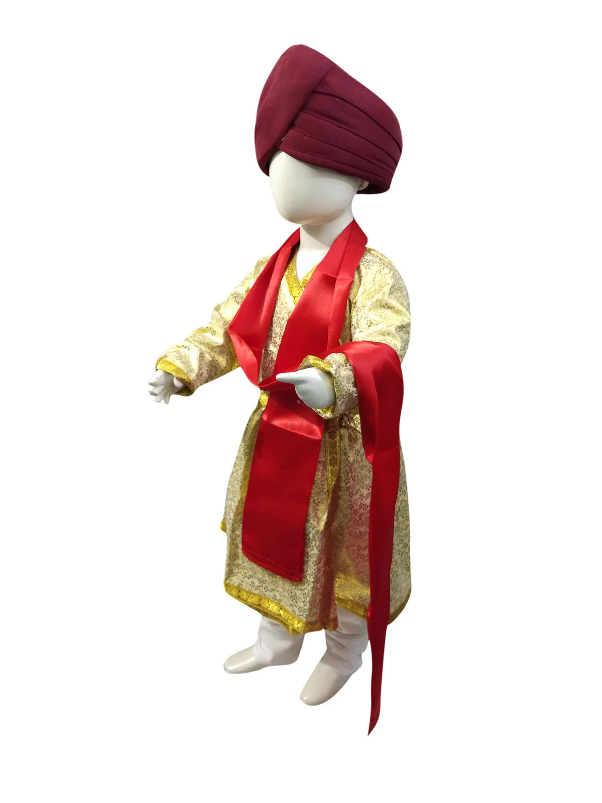 Sikh Wedding Punjabi Dulha Groom With Turban Kids & Adult Fancy Dress Costume - Image 4