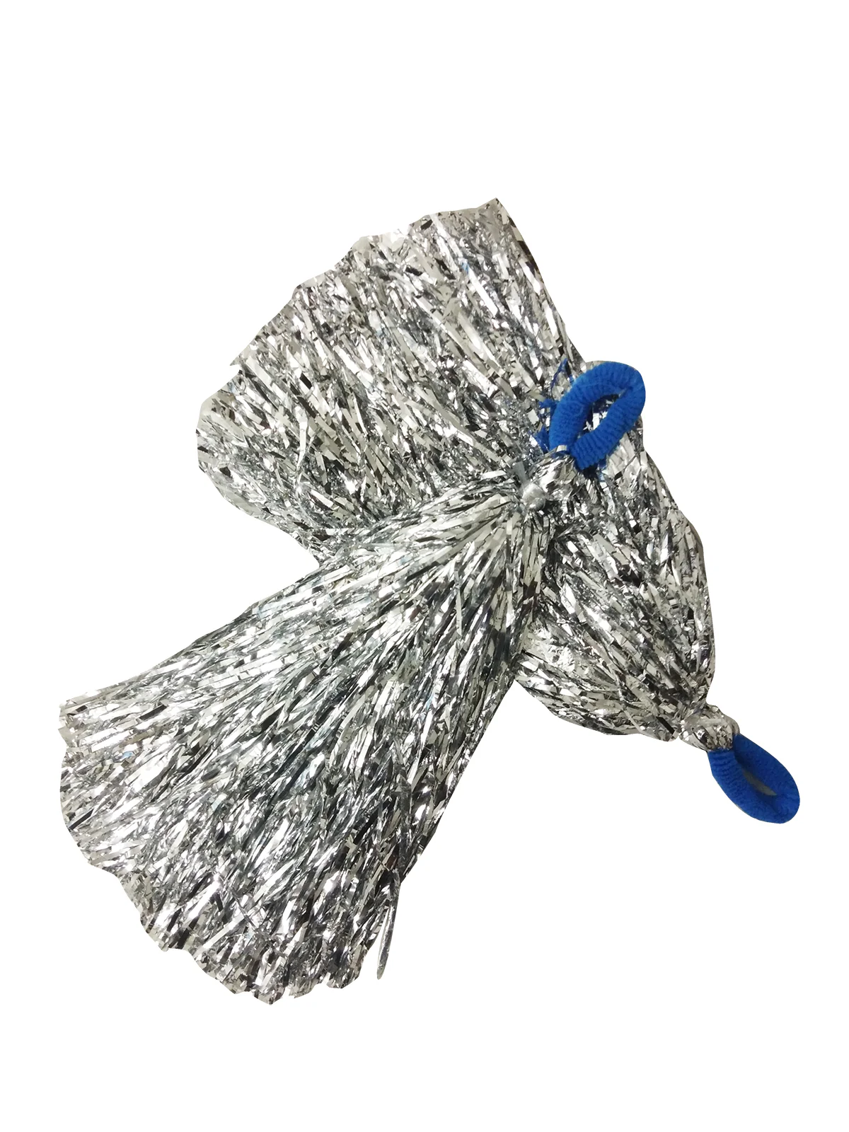 Silver Pom Poms Cheerleader Dance Kids & Adults Costume Accessory - Image 6