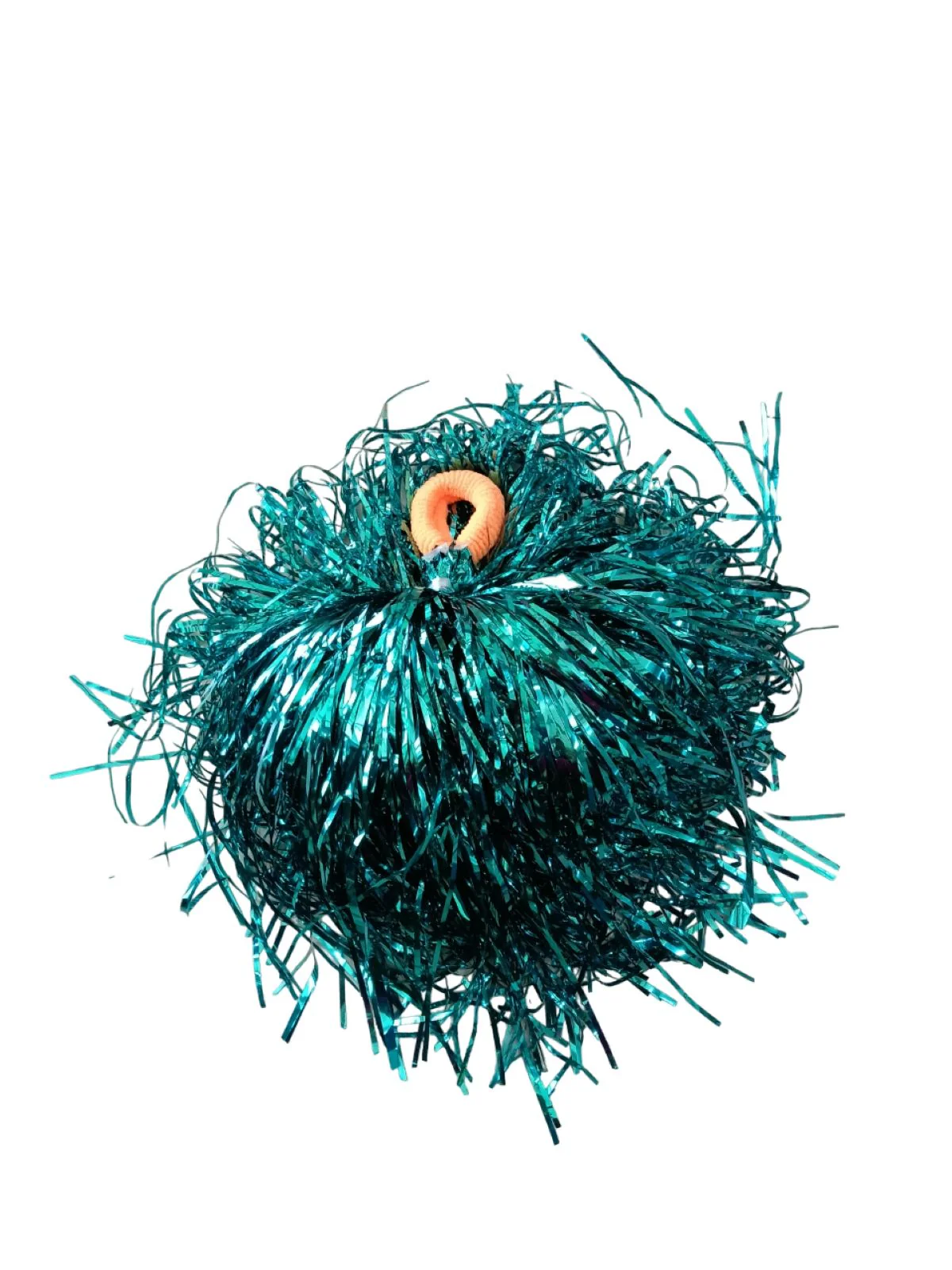 Turquoise Pom Poms Cheerleader Dance Kids & Adults Costume Accessory - Image 3
