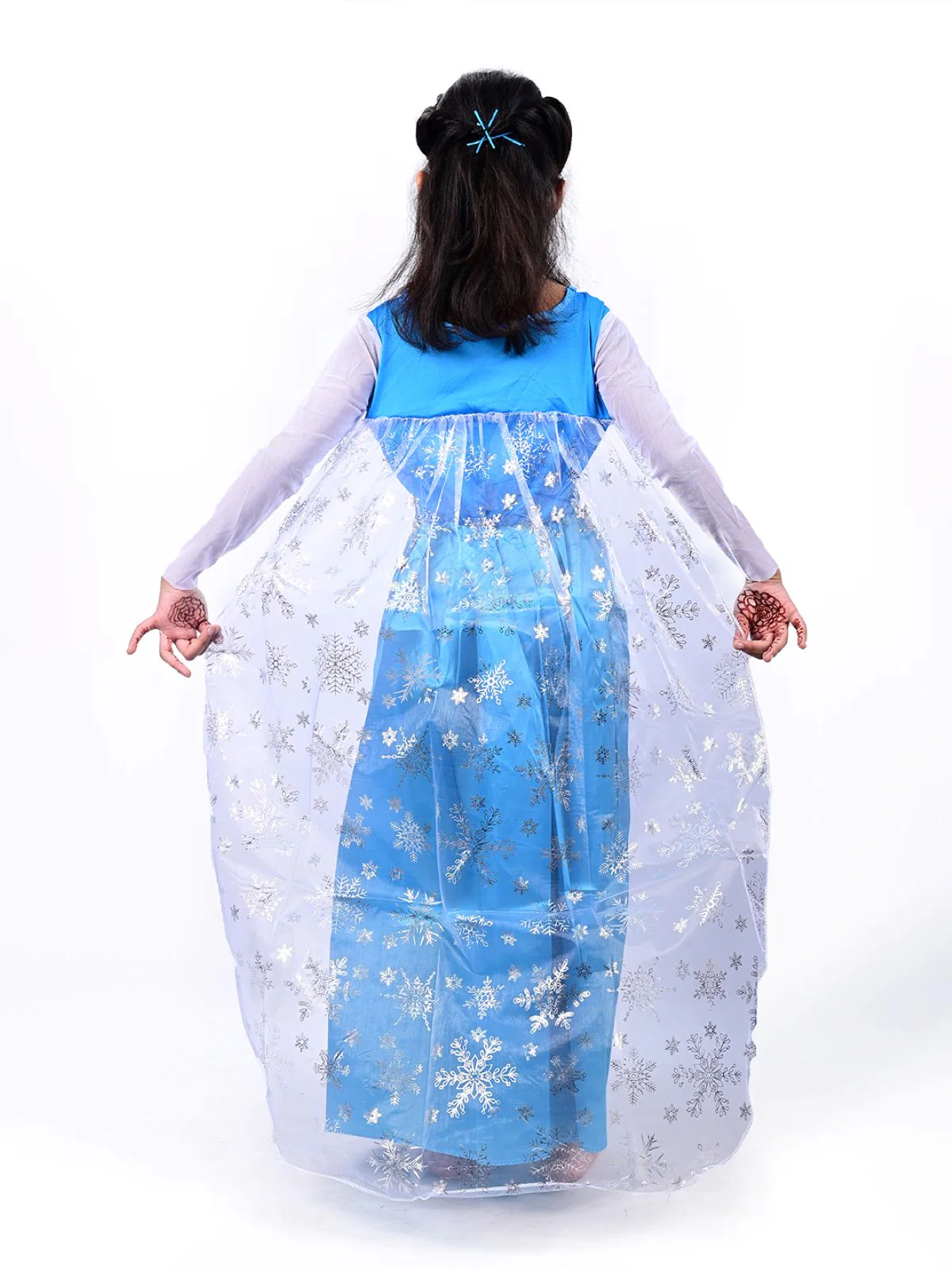 Snow Queen Disney Frozen Fairy tale Kids Fancy Dress Costume | Imported - Image 3