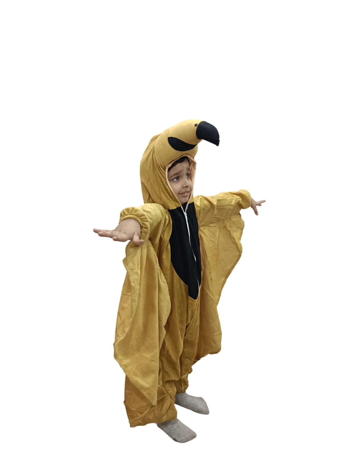 Brown Sparrow Chidiya Bird Kids Fancy Dress Costume For Kids - Image 3