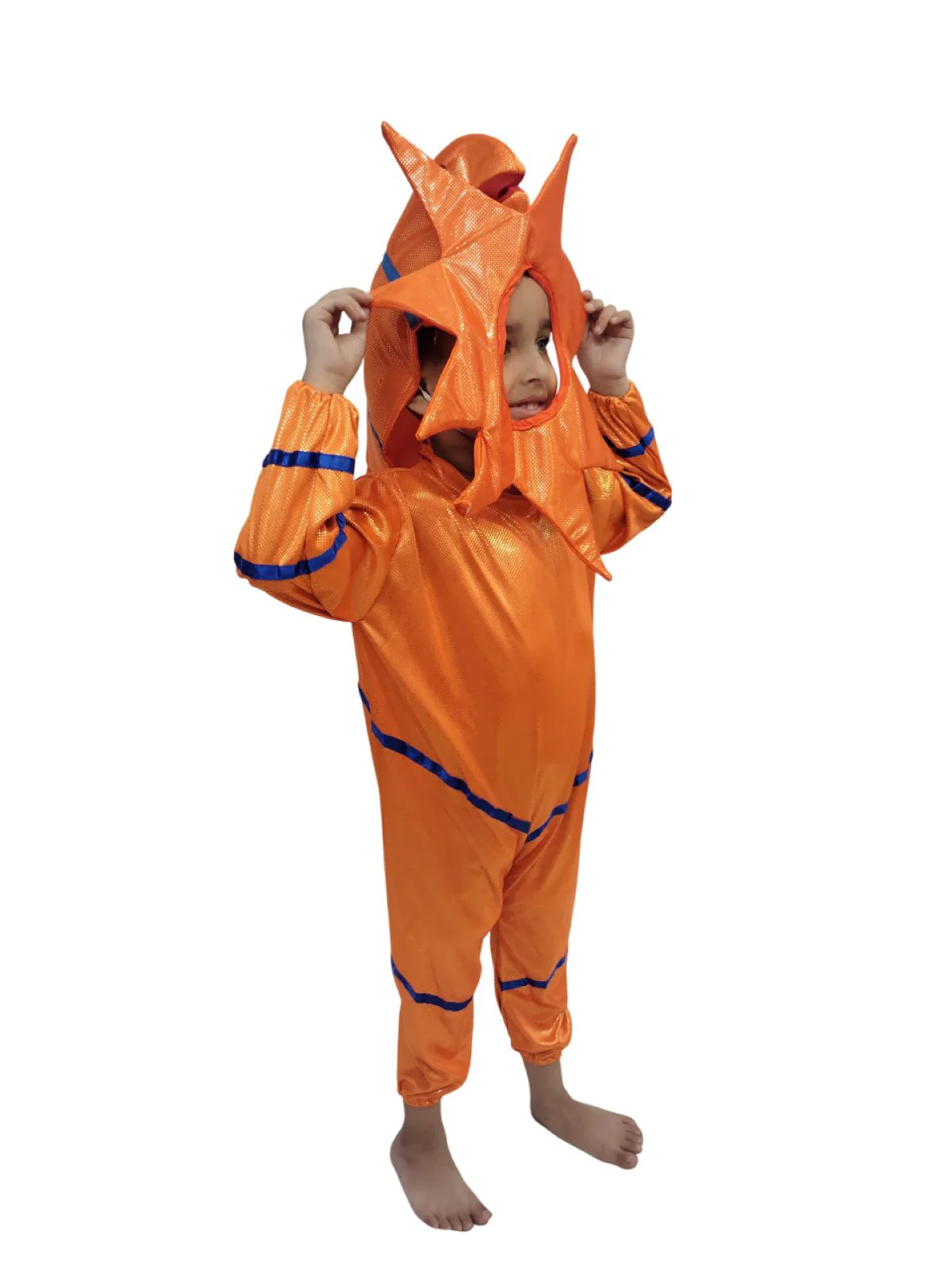 StarFish Star Fish Orange Golden Aquatic Animal Kids Fancy Dress Costume - Image 3