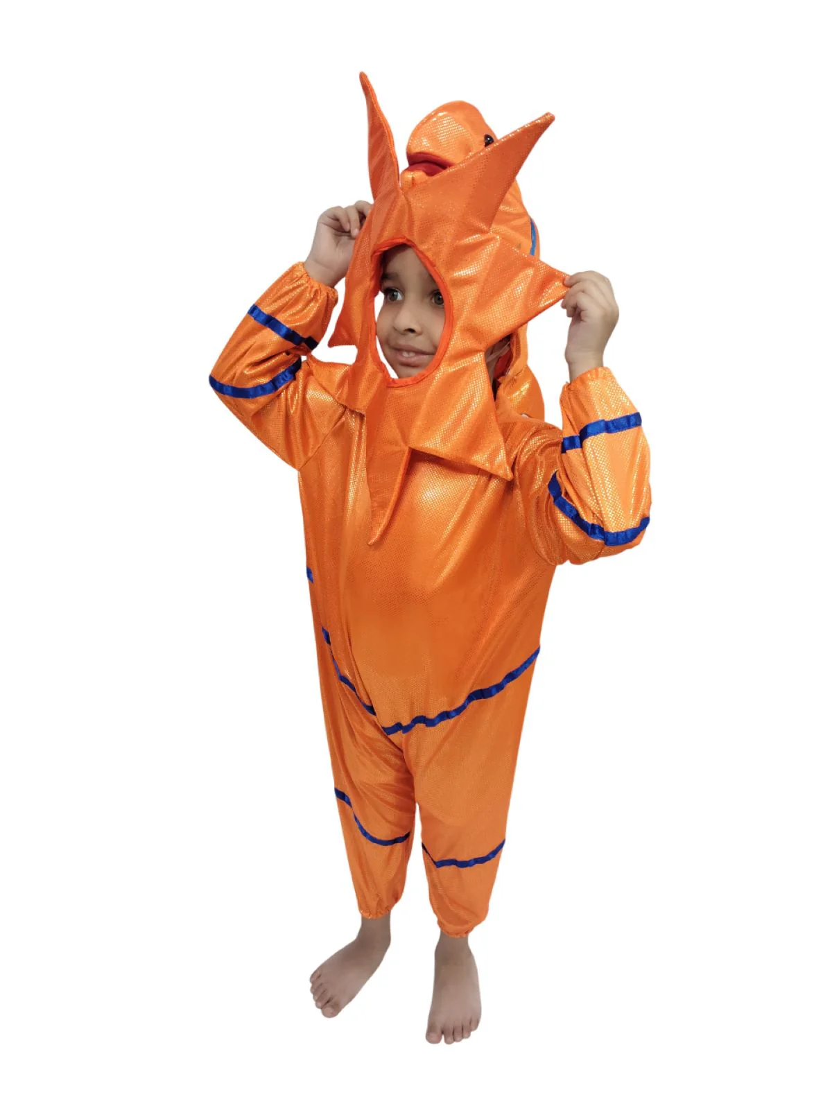 StarFish Star Fish Orange Golden Aquatic Animal Kids Fancy Dress Costume - Image 5