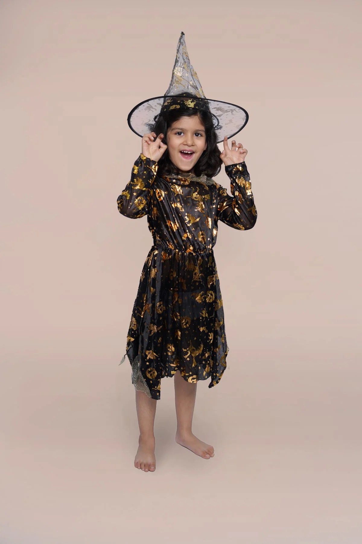 Starry Witch Kids Fancy Dress Costume | Halloween Theme | Imported - Image 6