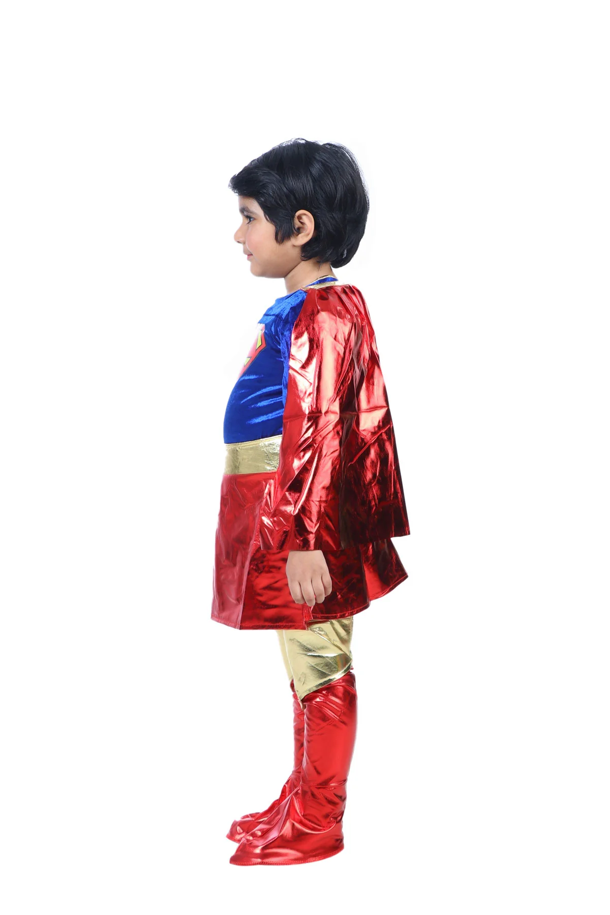 Superheroine Comic Movie Superhero Fancy Dress Costume for Kids - Imported - Image 4