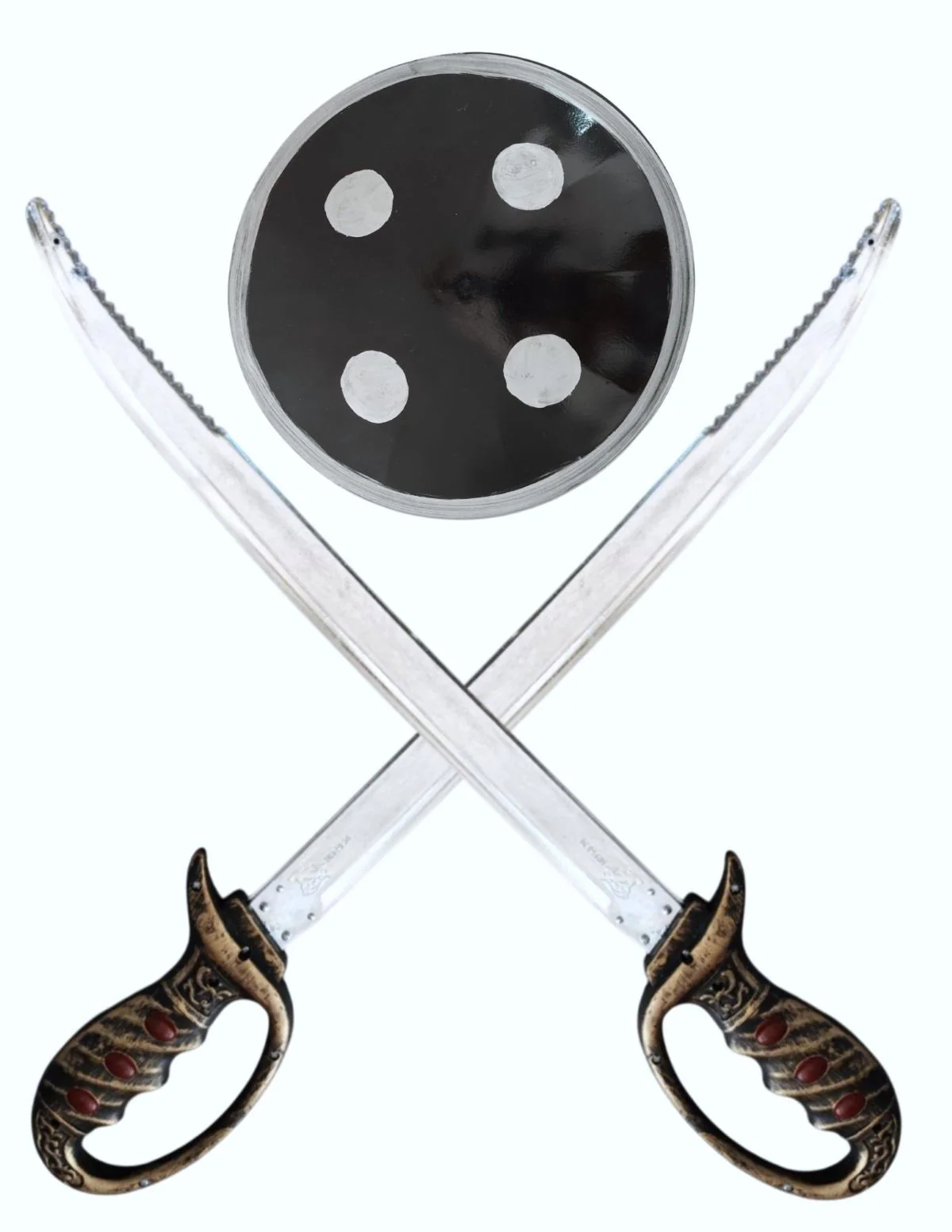 Sword & Shield Talwar Dhal Plastic Costume Accessory Set