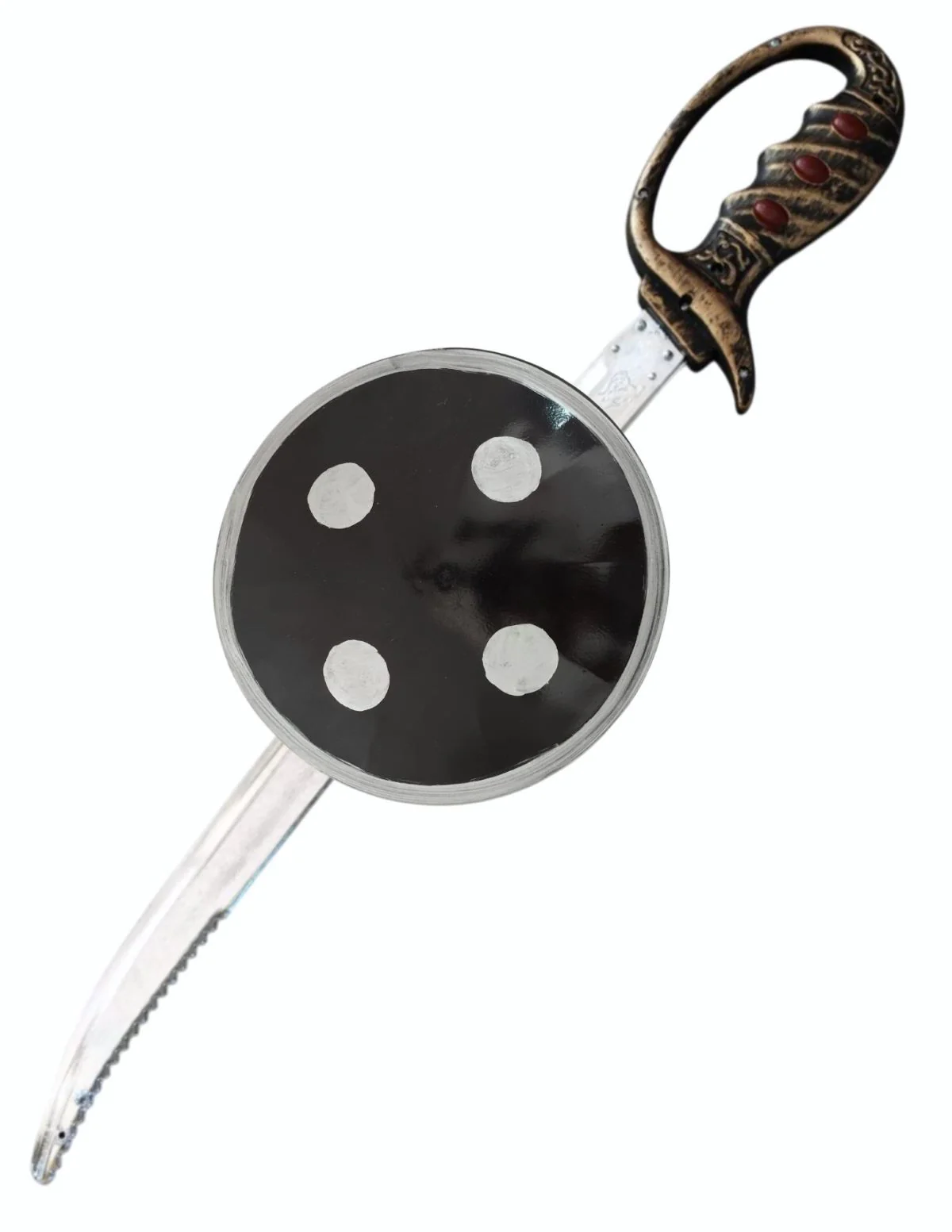 Sword & Shield Talwar Dhal Plastic Costume Accessory Set - Image 5