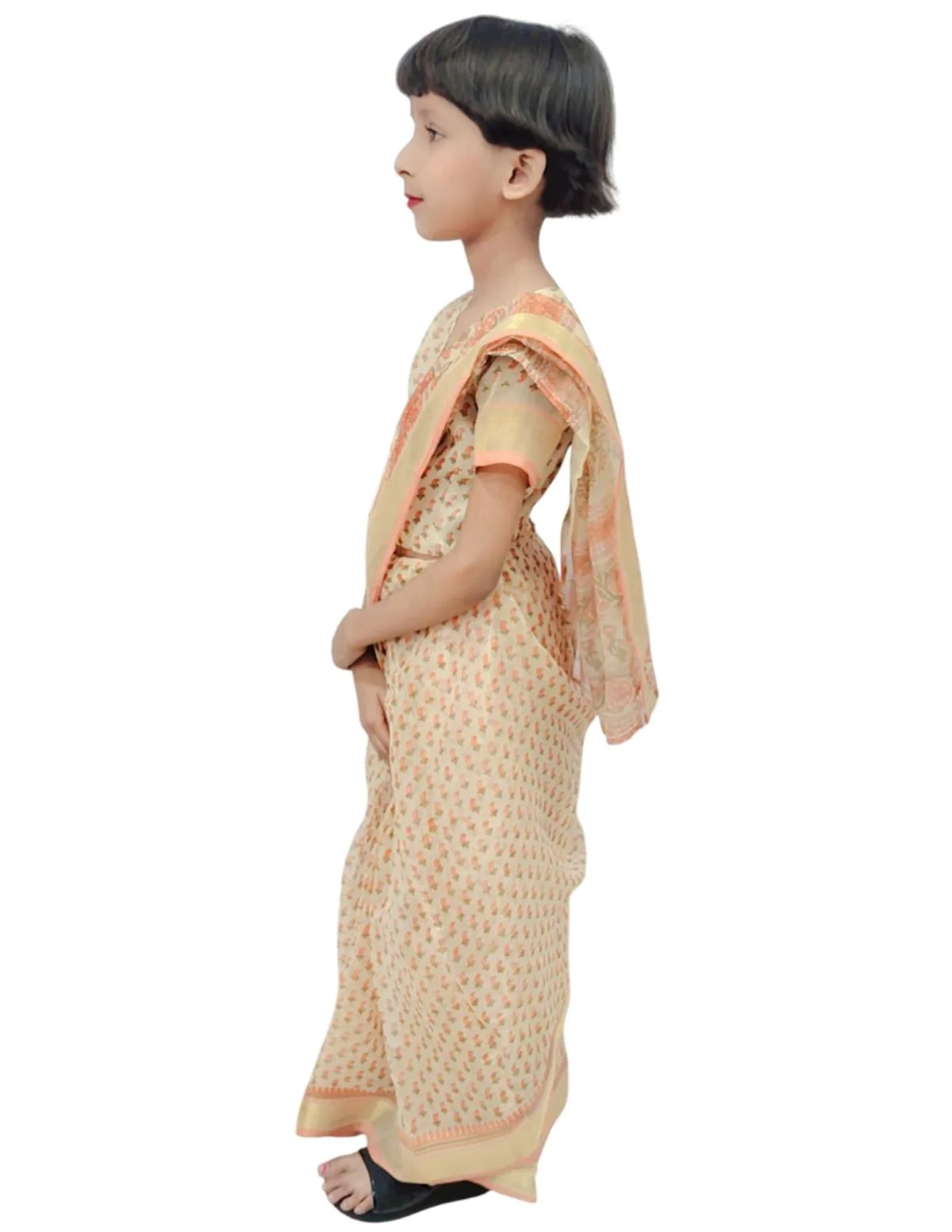 Teacher Profession Classic Saree Kids & Adults Fancy Dress Costume - Image 4