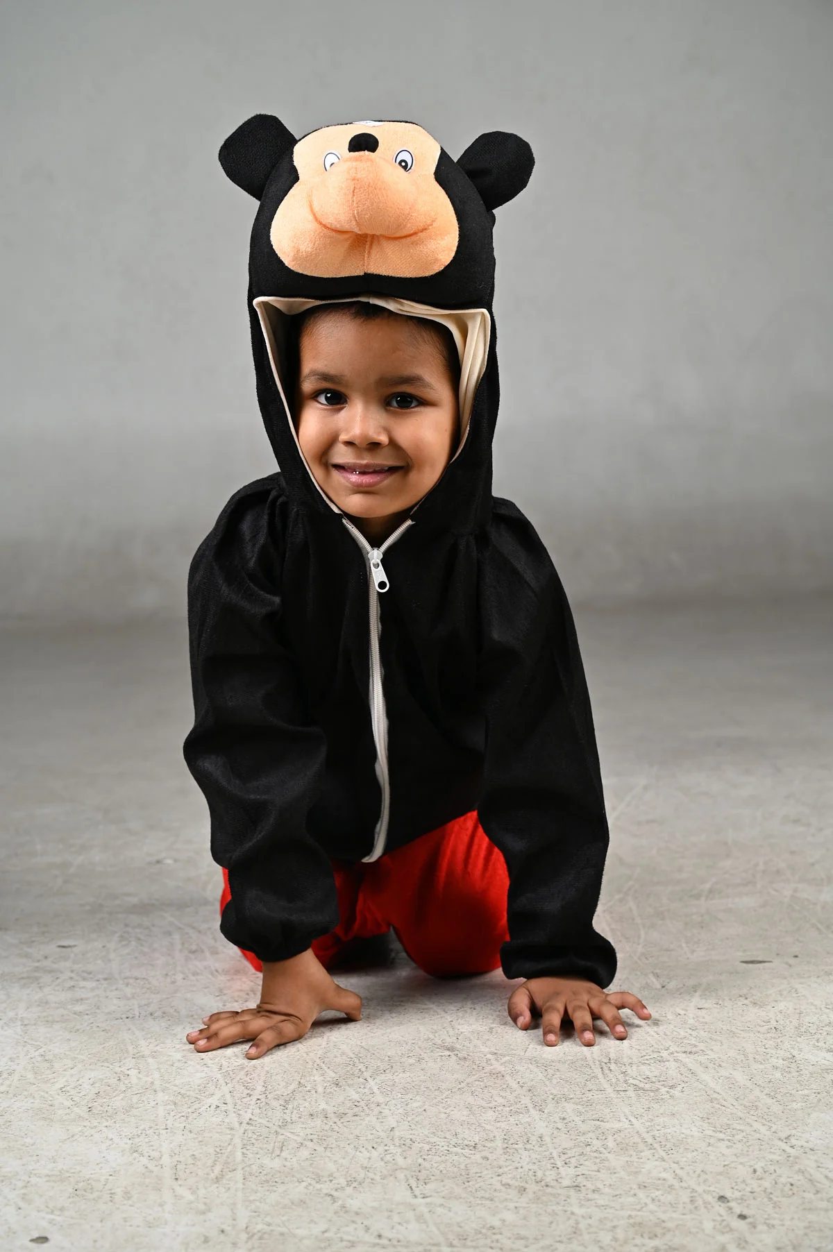 The Brave Friendly Mouse Cartoon Character Kids Fancy Dress Costume | Red & Black - Image 5