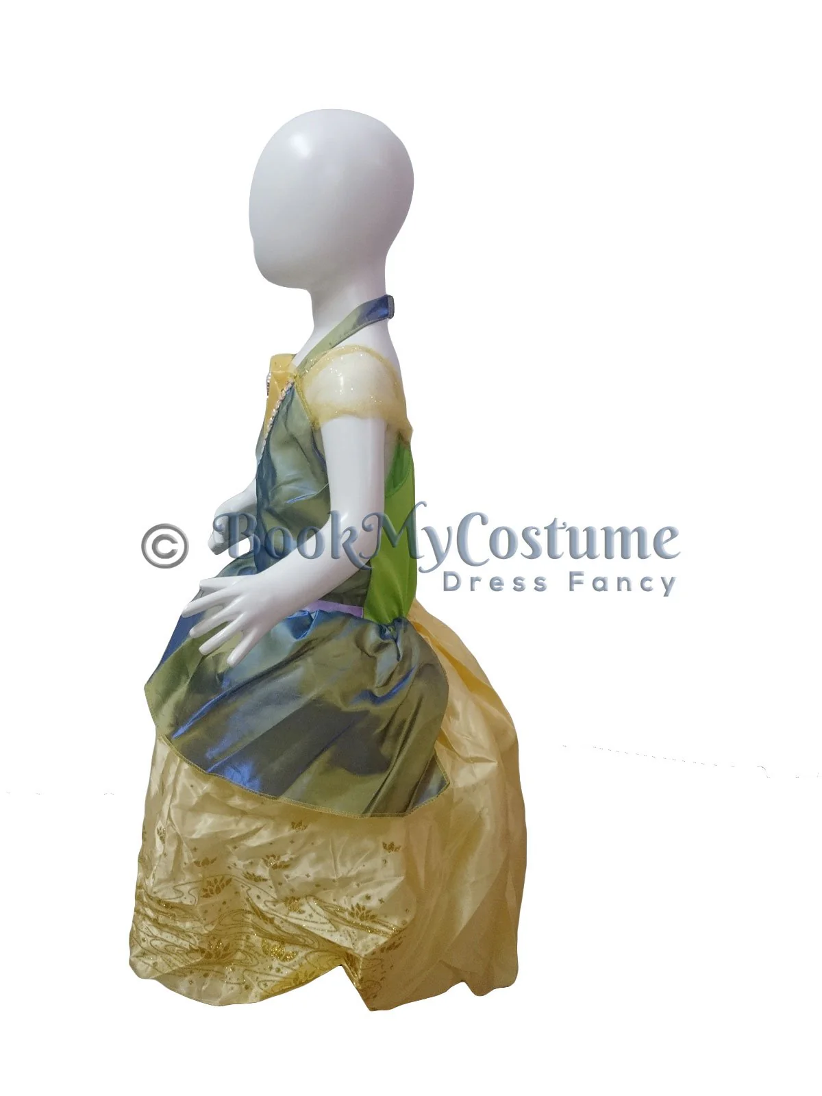 Tiana Disney Princess & the Frog Fairy tale Kids Fancy Dress Costume | Imported - Image 4