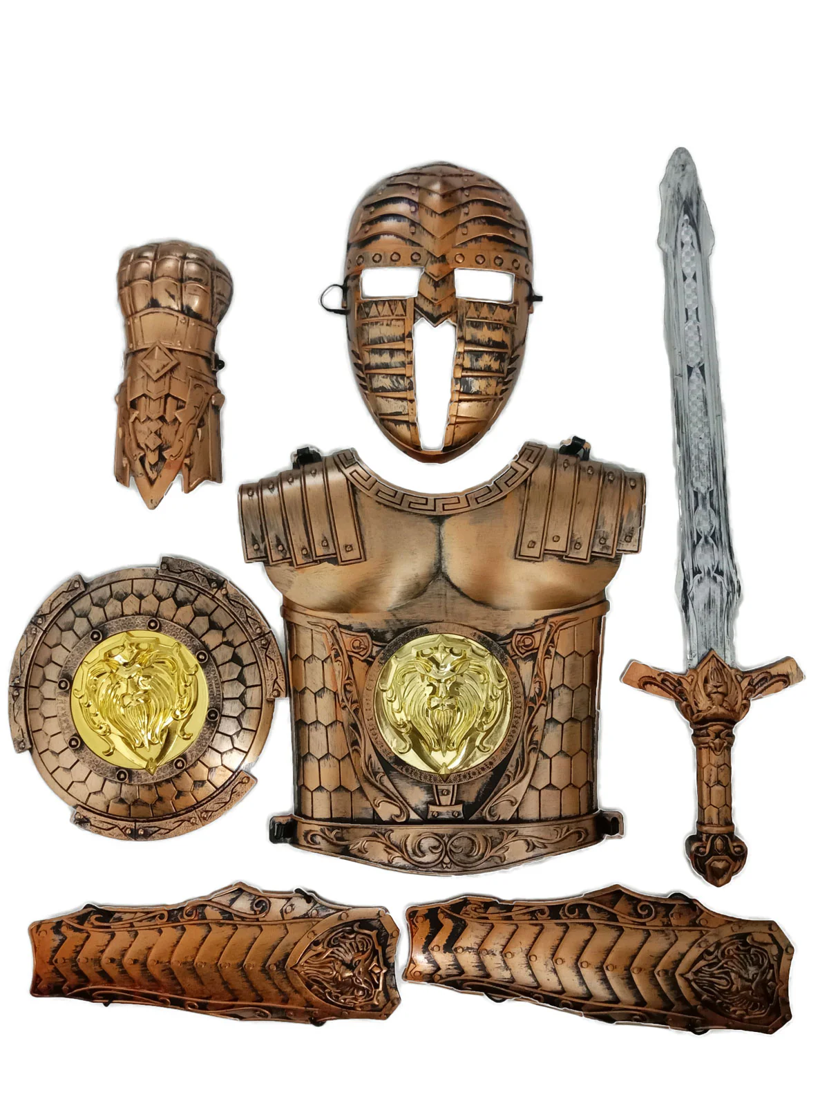 Traditional Historical Indian Warrior Weapon Set Kids Fancy Dress Costume Accessories - Image 6