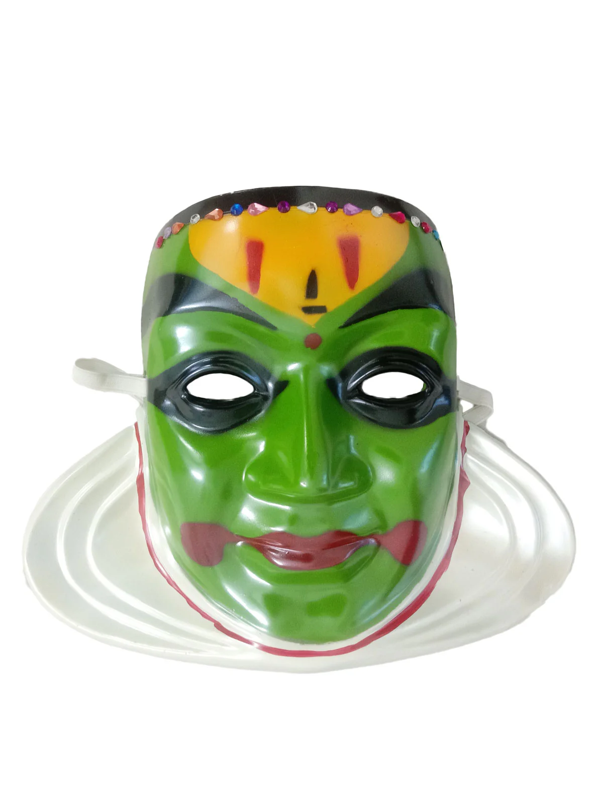 Traditional Kathakali Chhau Dance Face Mask Fancy Dress Costume Accessories - Image 4