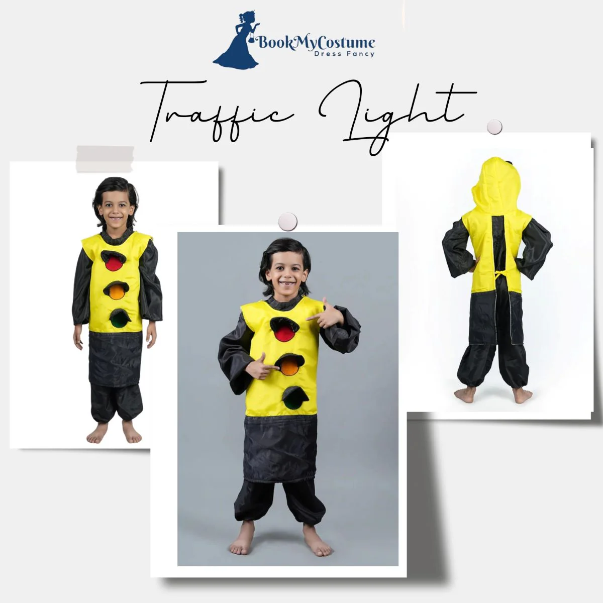 Traffic Light Kids Fancy Dress Costume - Image 3