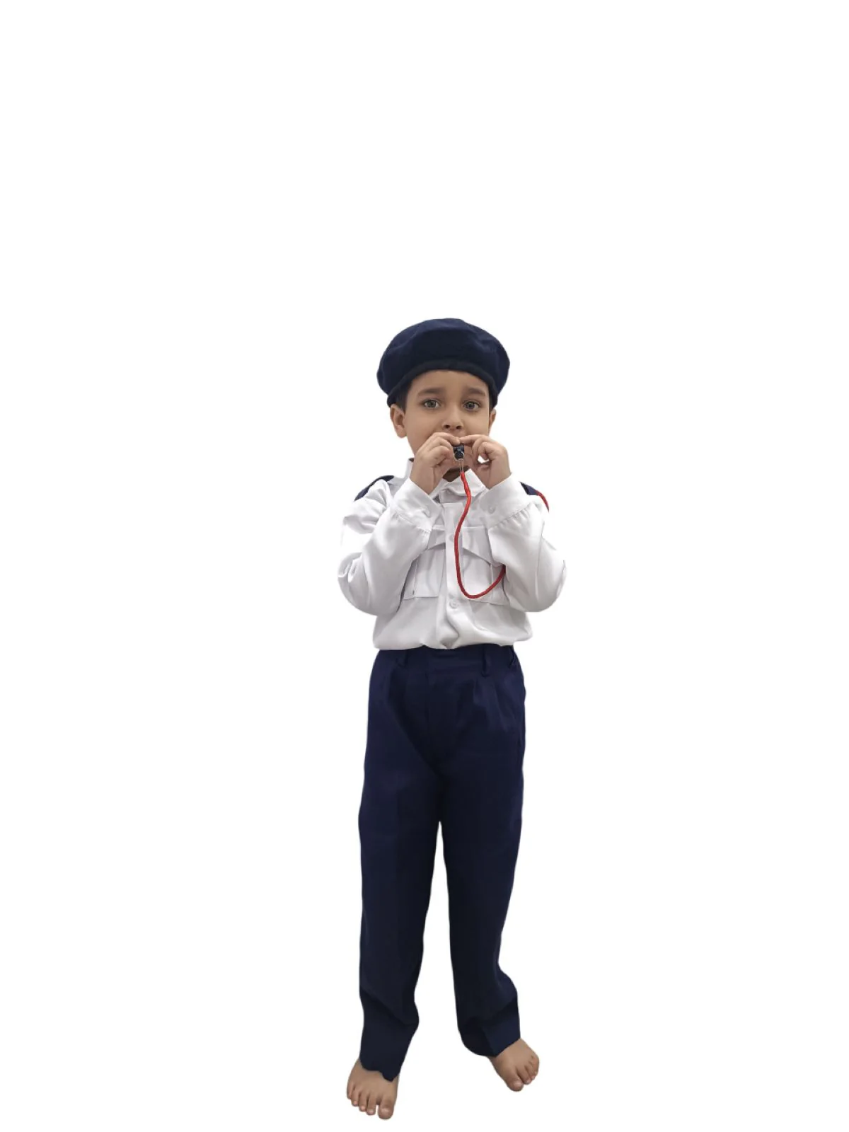 Traffic Police Indian Community Helpers Fancy Dress Costume for Kids - Image 5