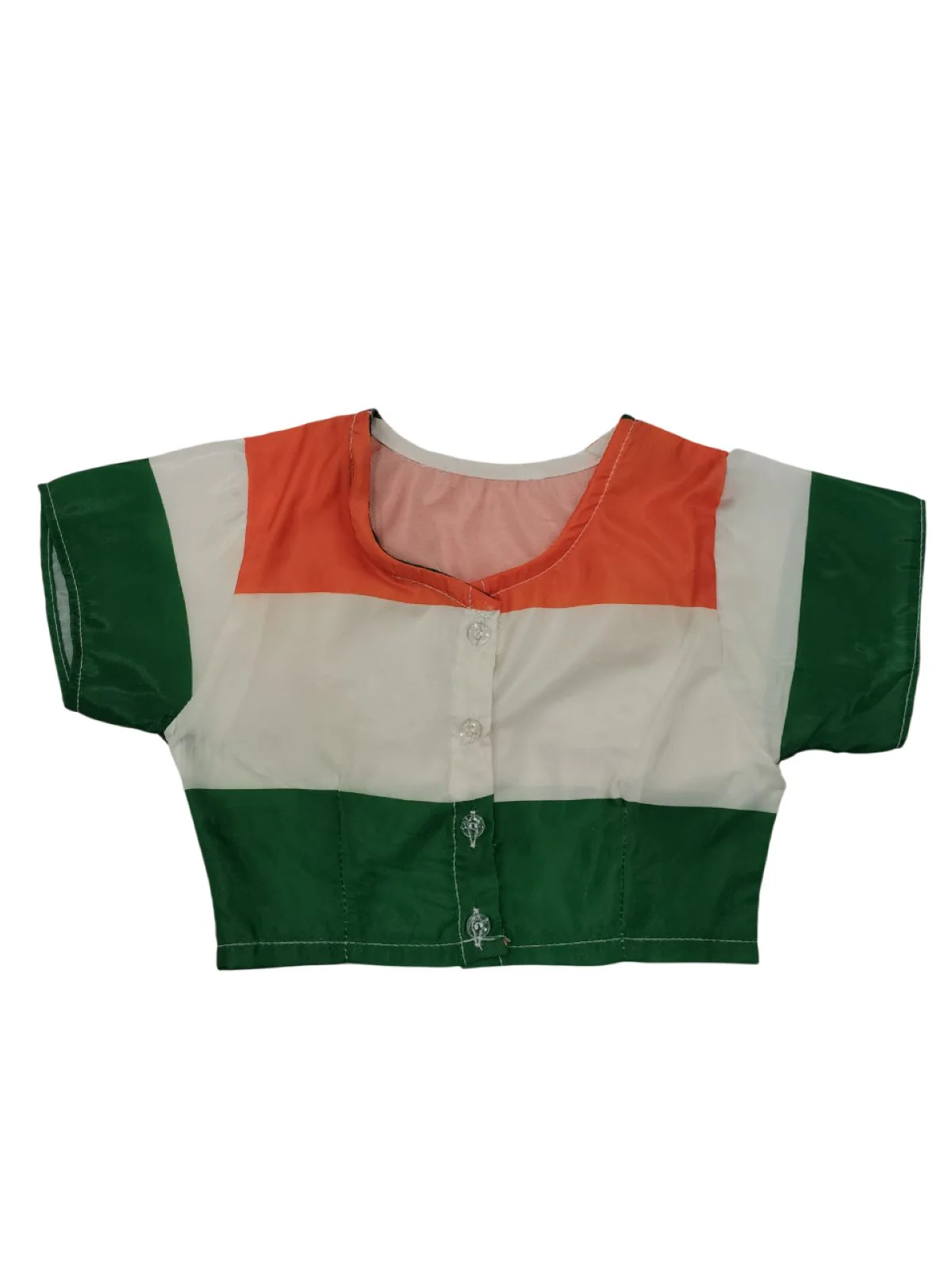 Tricolour Saree Indian Patriotic Independence Day for Girls Fancy Dress Costume - Image 13